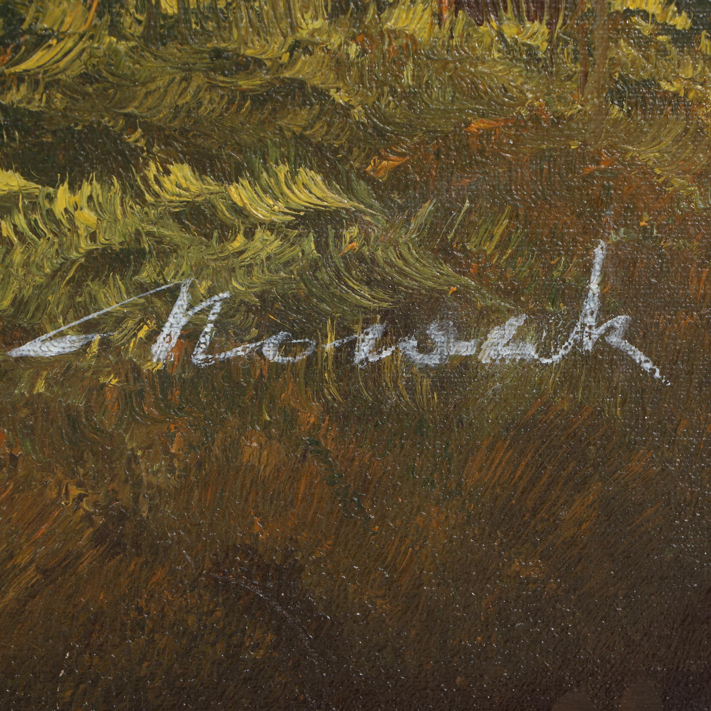 Late 20th Century Landscape Oil Painting