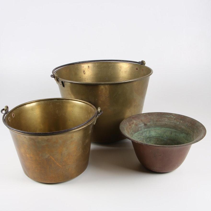 Brass and Copper Pots featuring Hiram W. Hayden