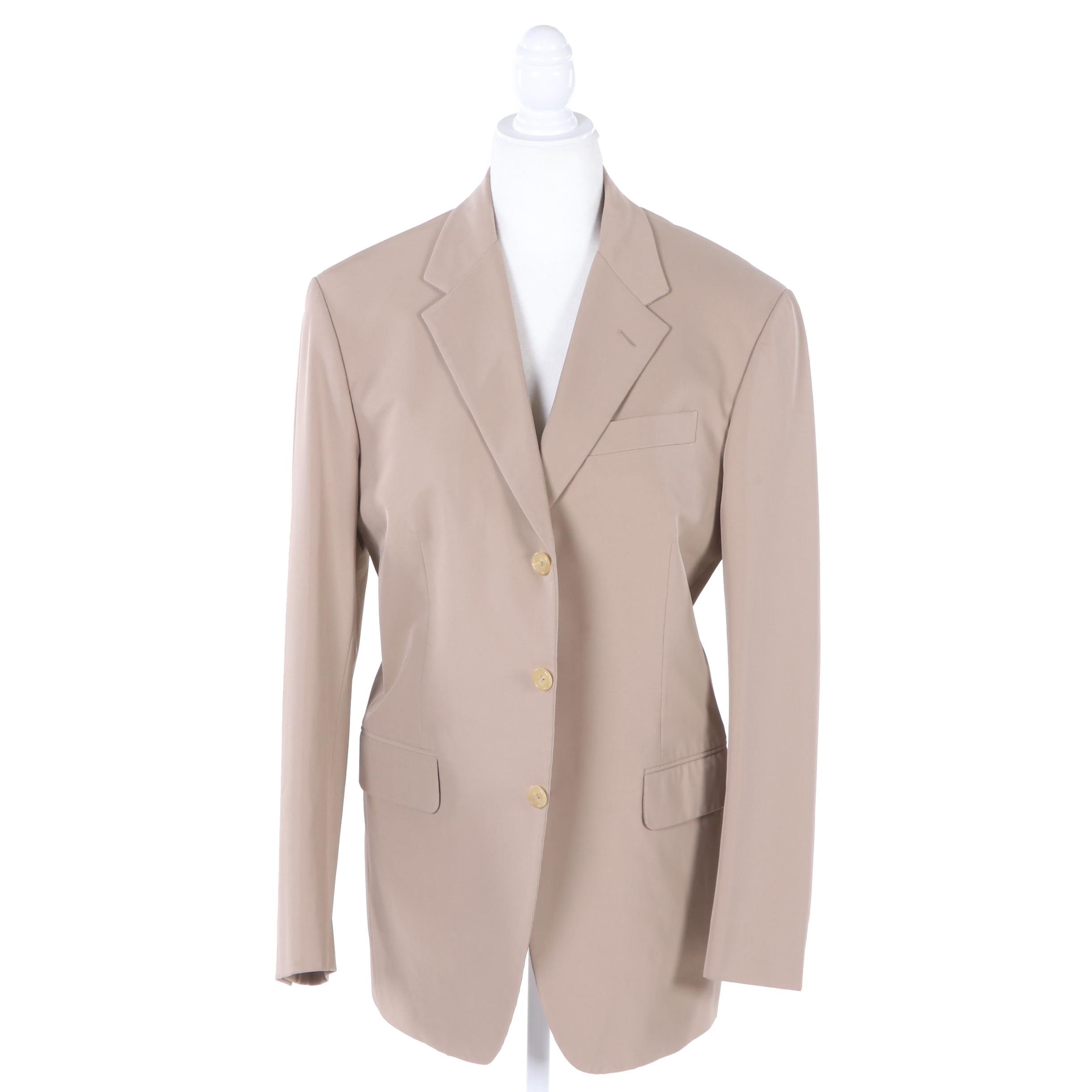 Men's Prada Taupe Blazer, Made in Italy