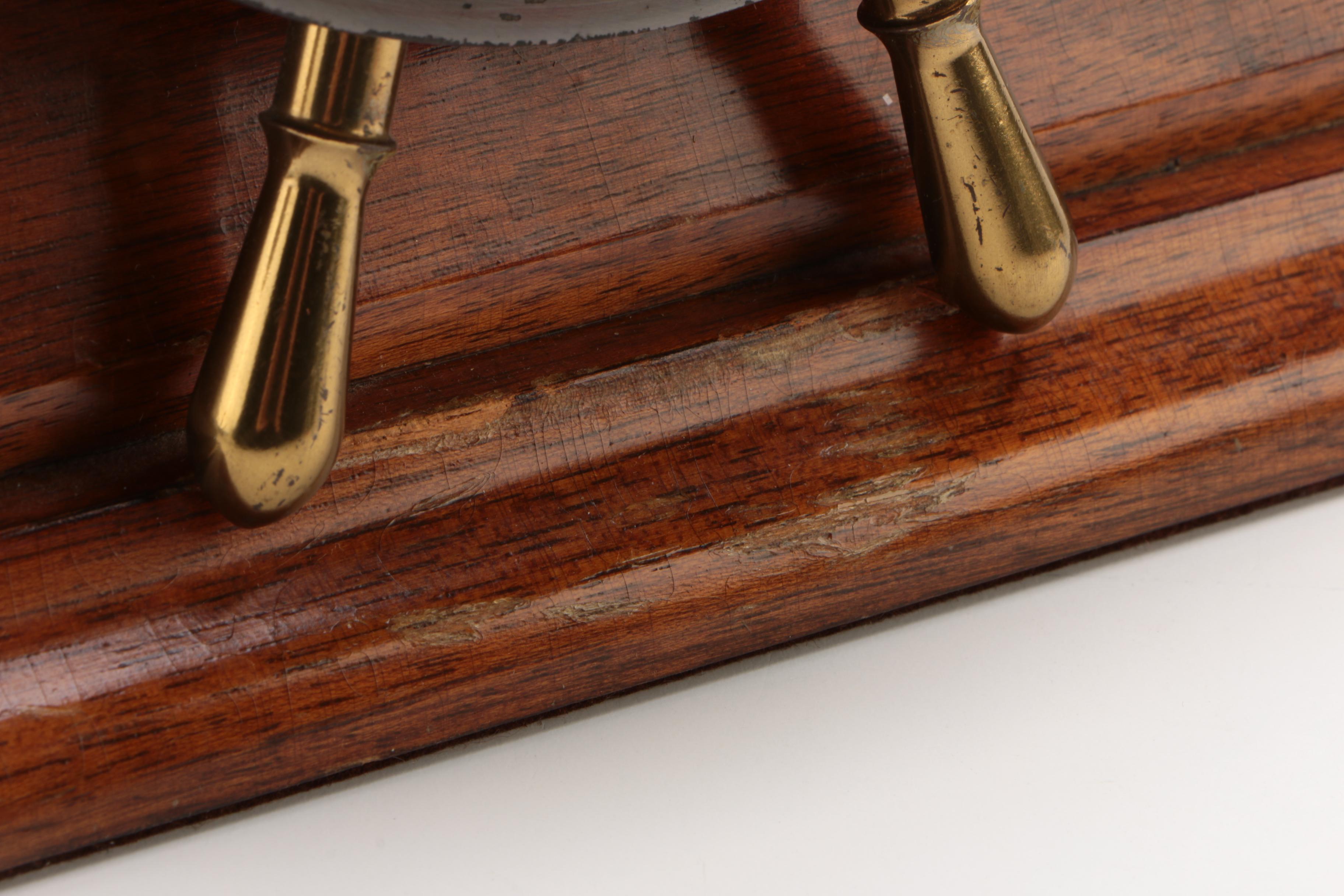 Chelsea for Abercrombie & Fitch Ship's Bell Brass Mantle Clock, 1930s