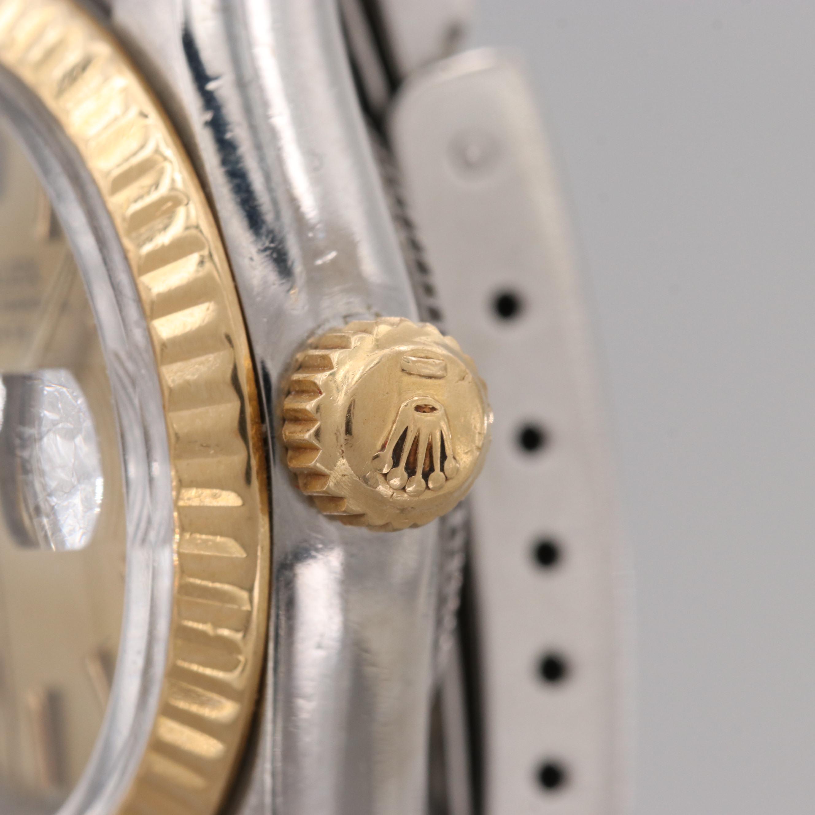 Rolex Oyster Perpetual Date Stainless Steel and 18K Yellow Gold Watch, 1963