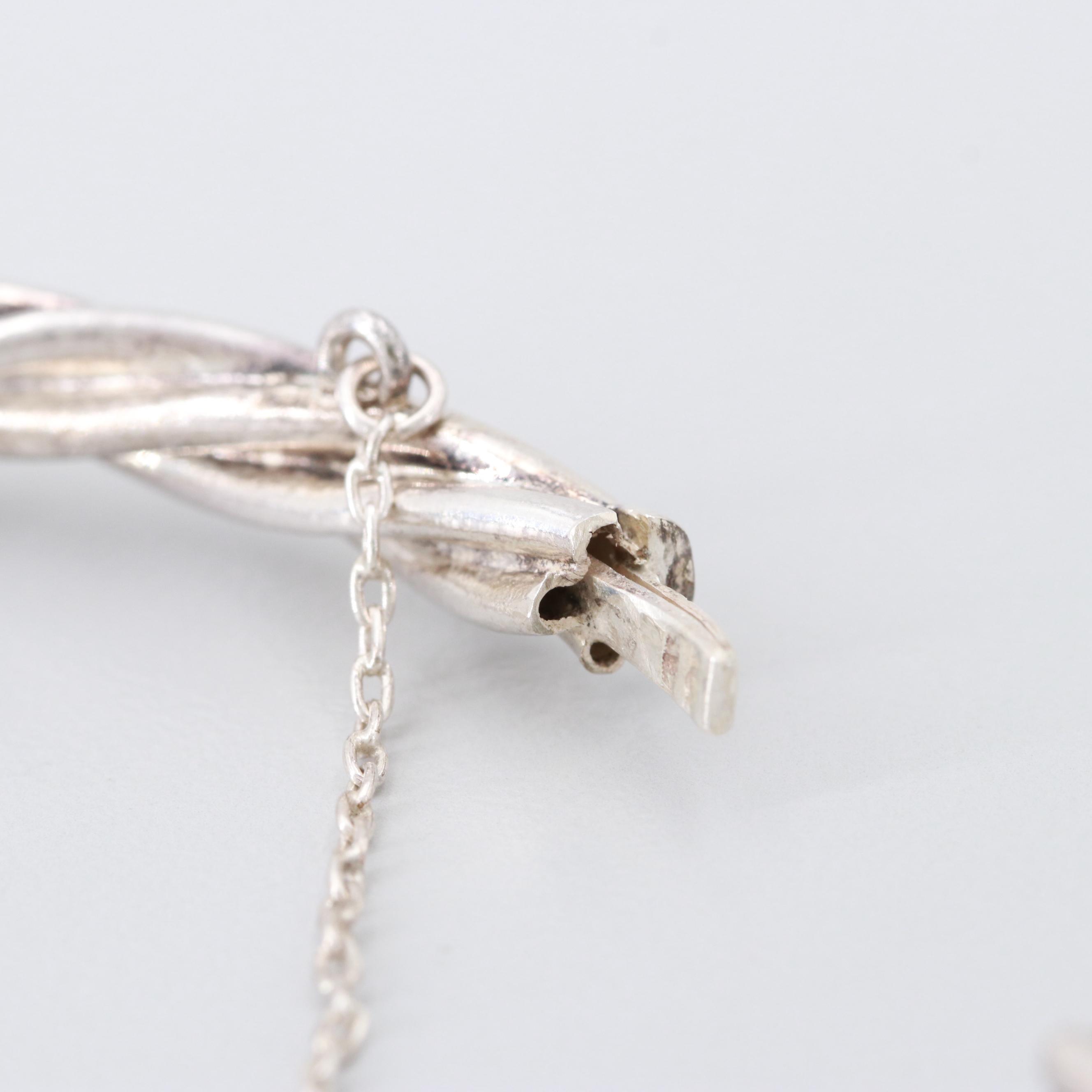 Sterling Silver Twisted Bangle Bracelet