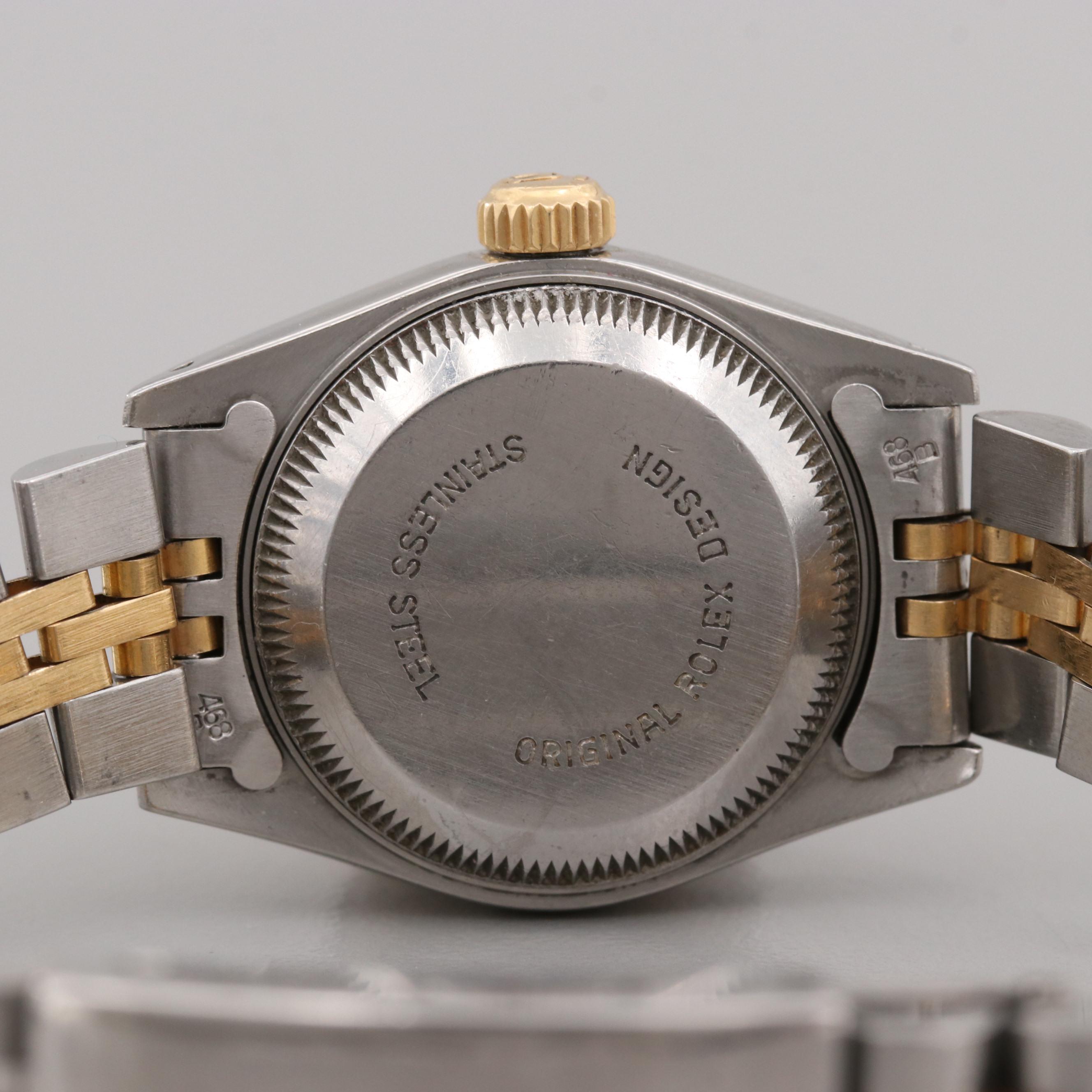 Rolex Oyster Perpetual Date Stainless Steel and 18K Yellow Gold Watch, 1963