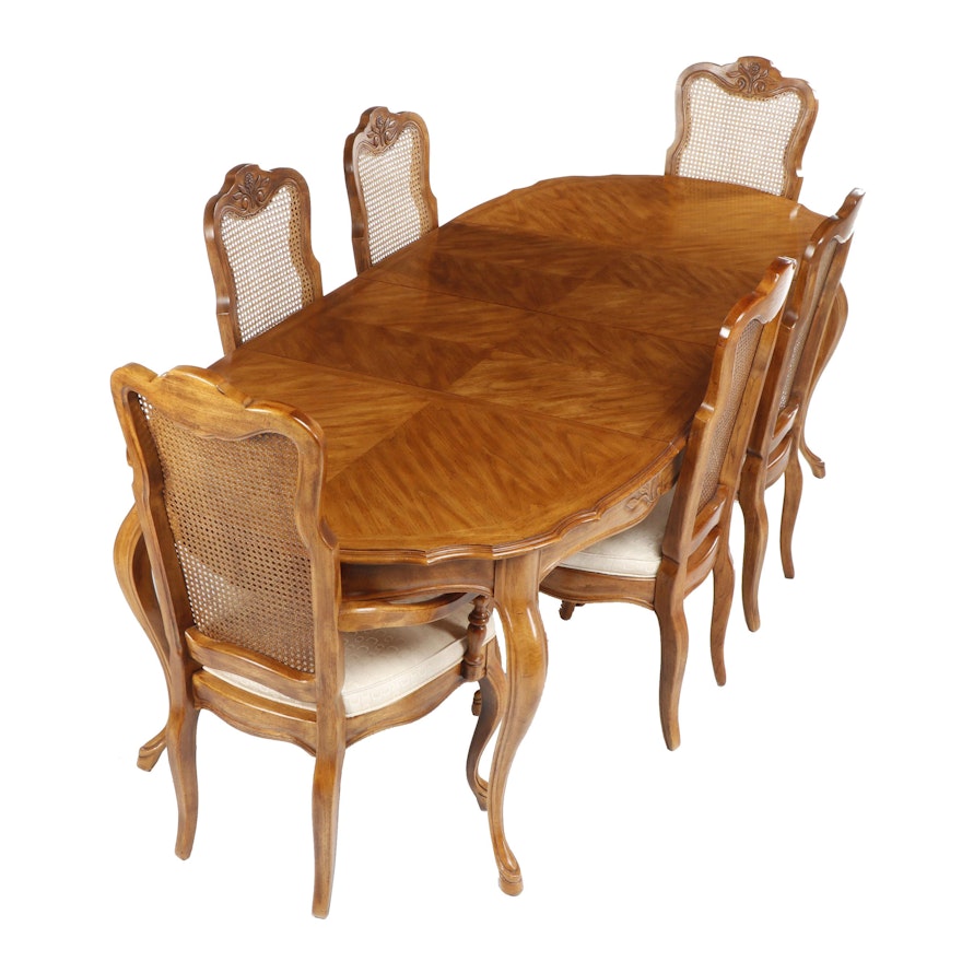 Drexel-Heritage French Provincial Style "Cabernet" Dining Table and Chairs
