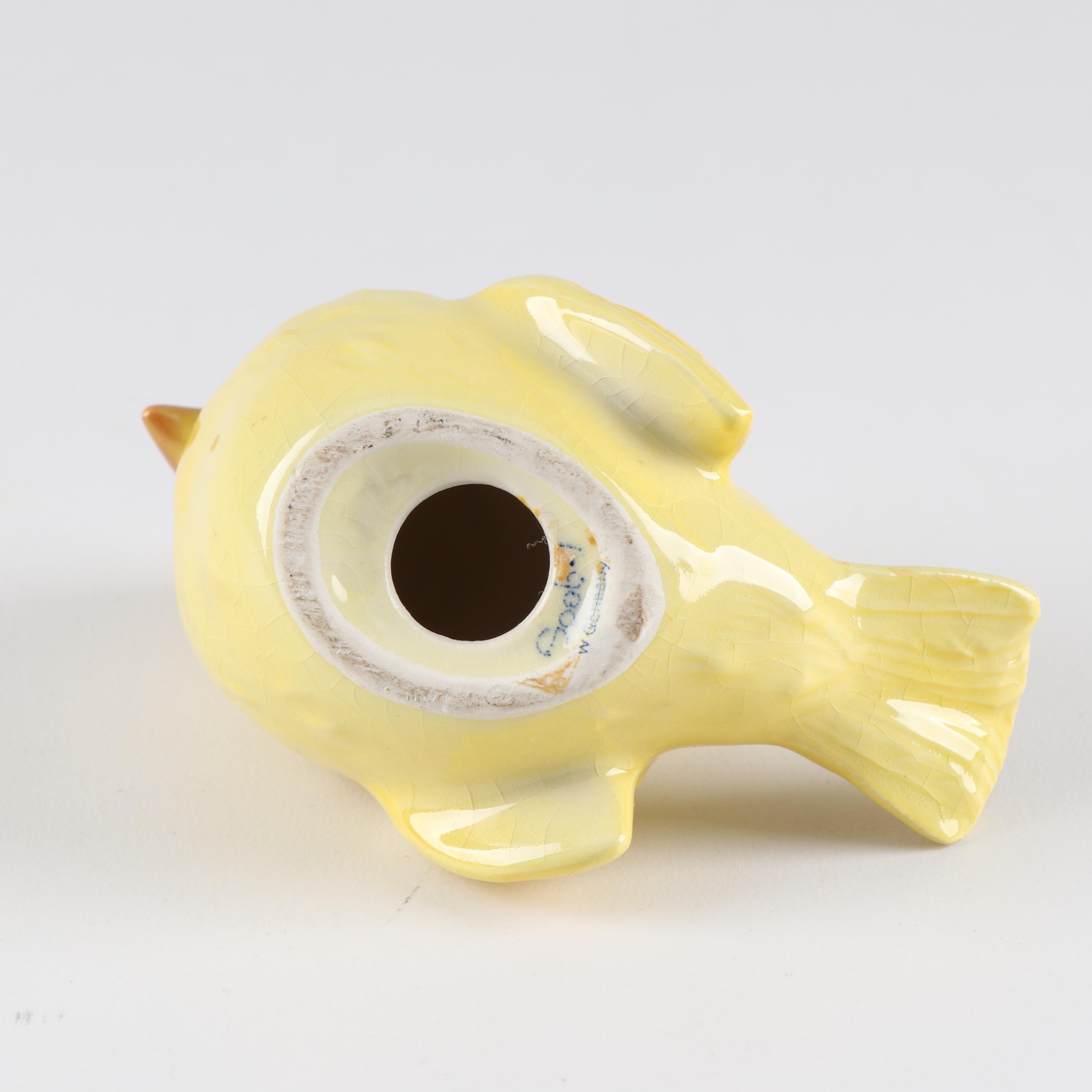 Goebel Hand-Painted Porcelain Yellow Sparrow Bird Figurines