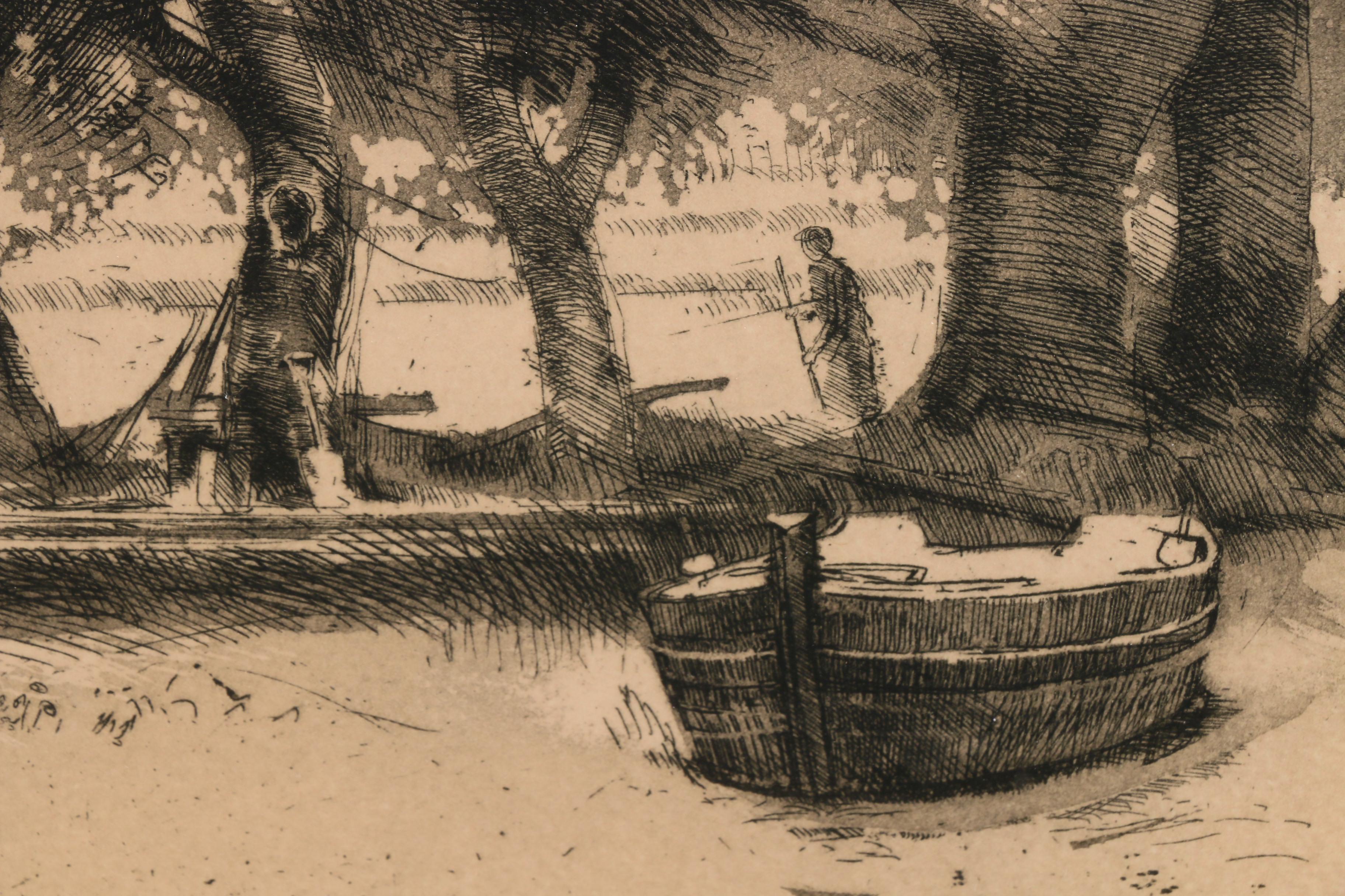 Trevor Southey Etching with Aquatint "Lakeshore"