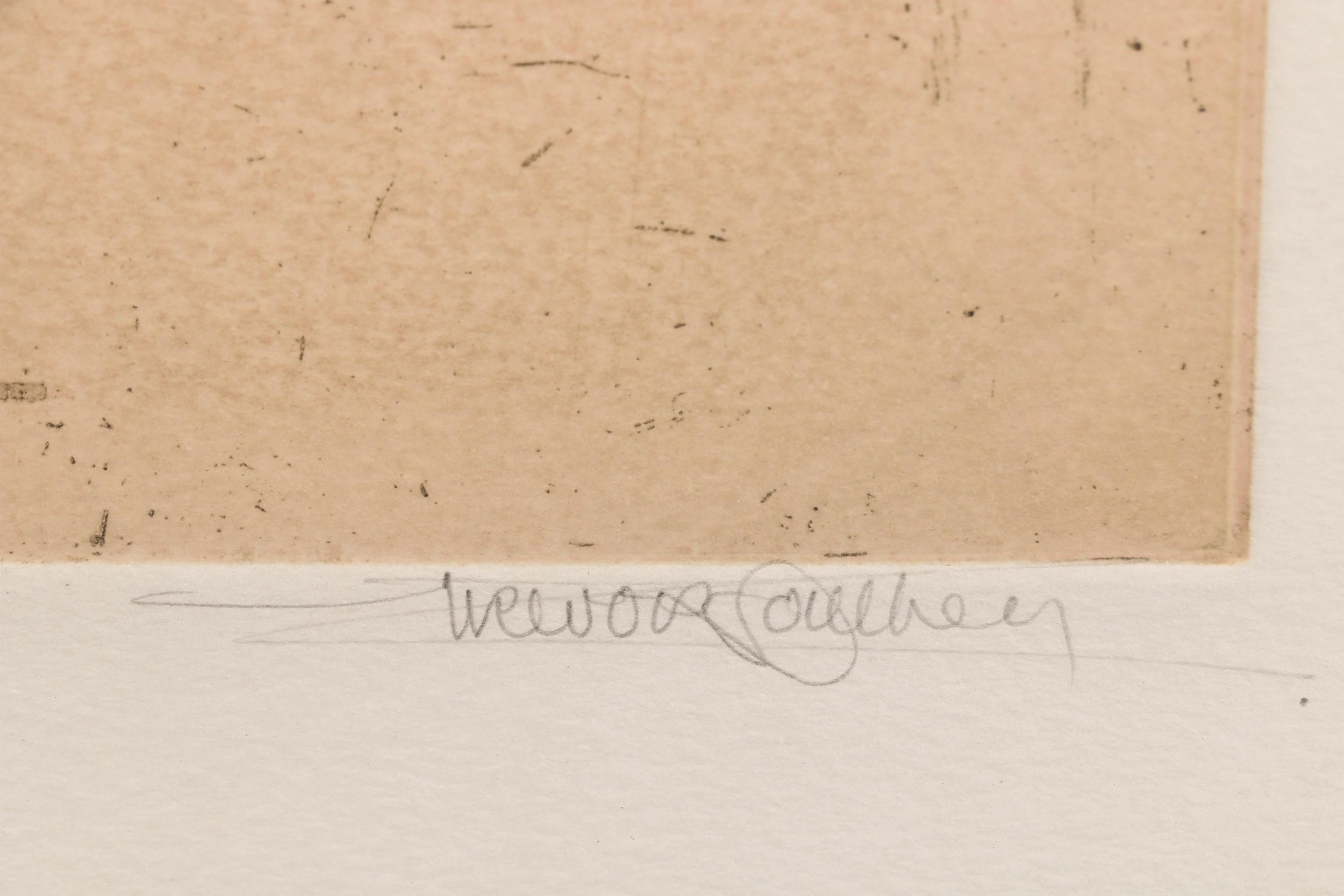 Trevor Southey Etching with Aquatint "Lakeshore"