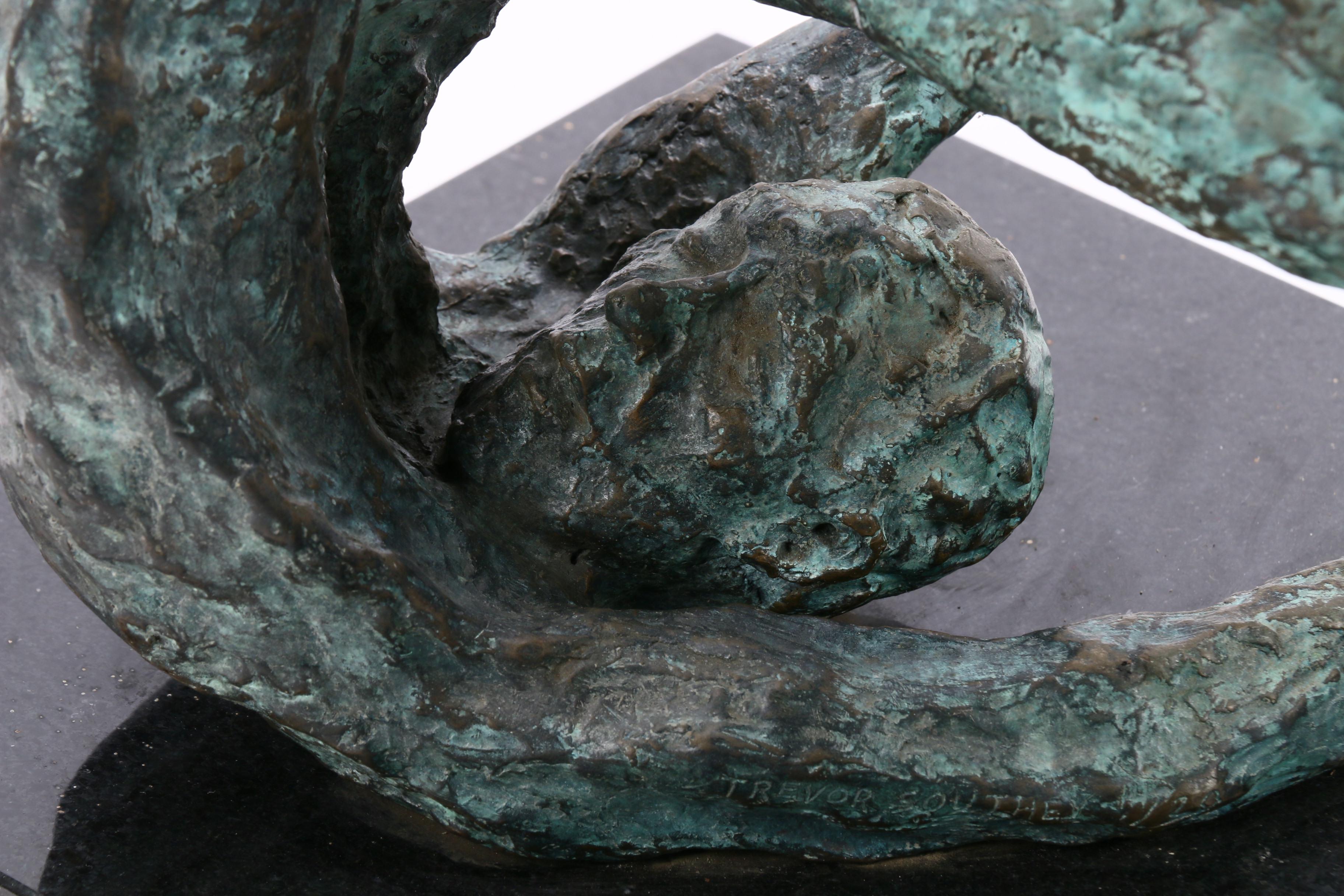 Trevor Southey Bronze and Granite Sculpture "Earth Entry"