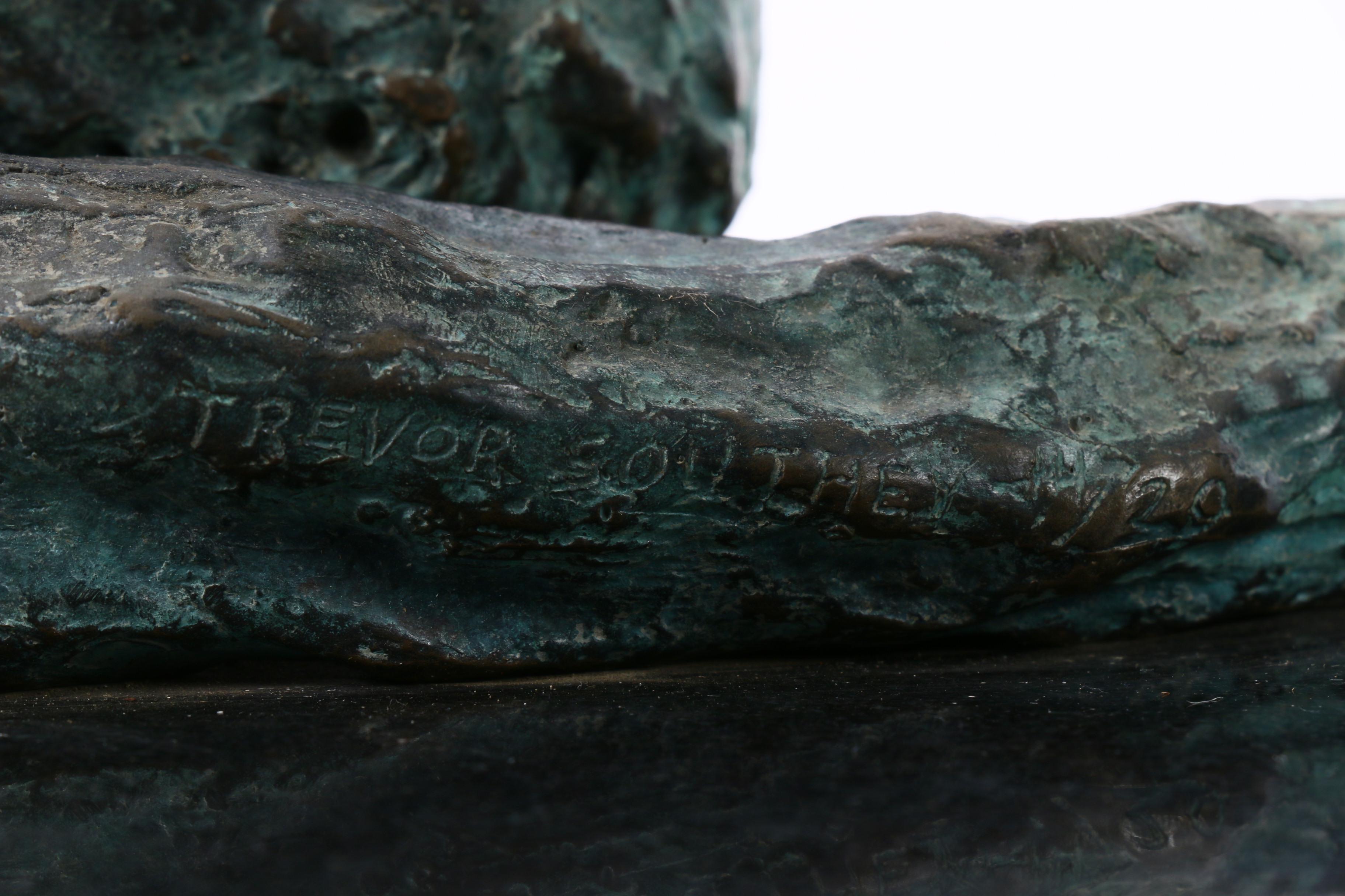 Trevor Southey Bronze and Granite Sculpture "Earth Entry"