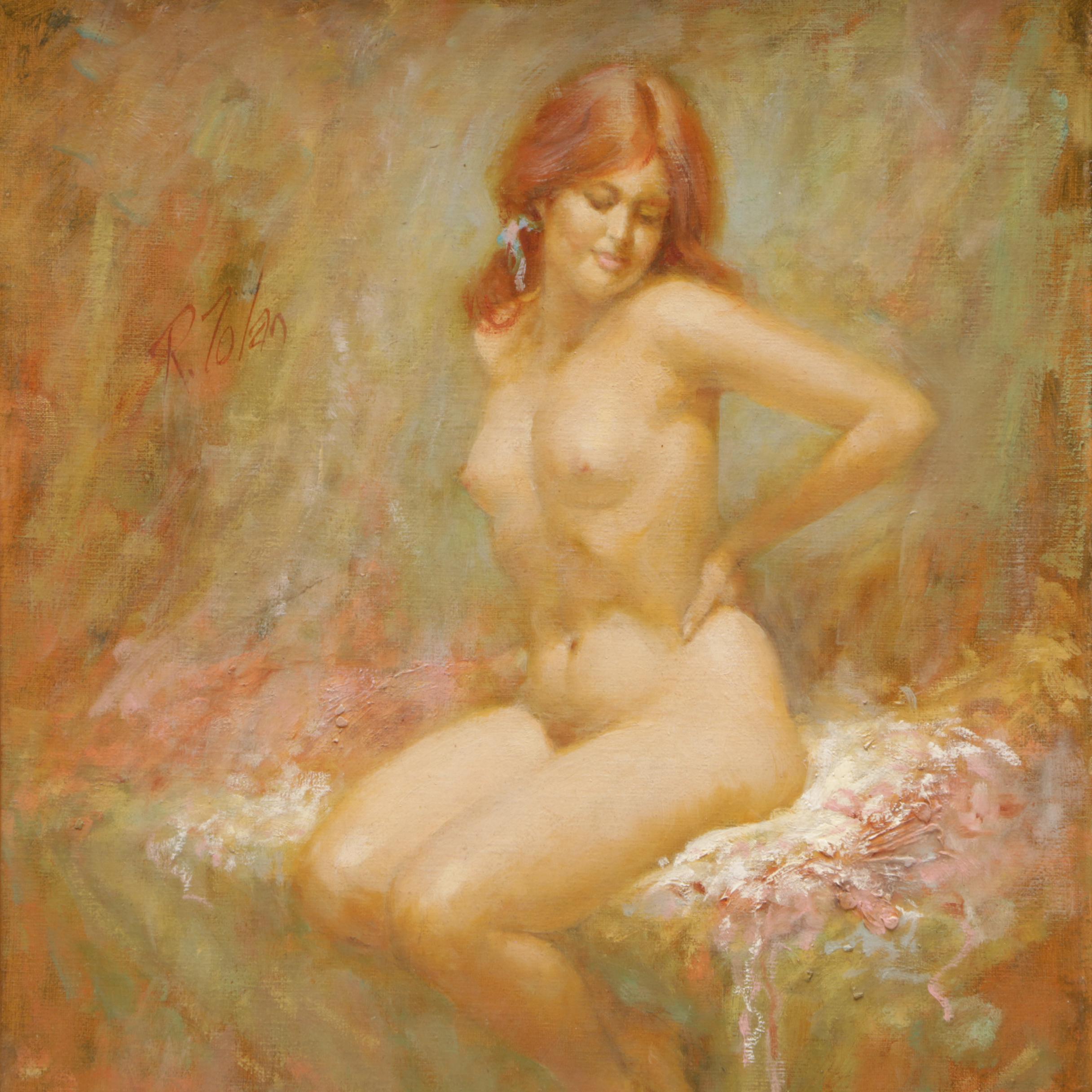 Richard Tolan Oil Painting "Figure Study"