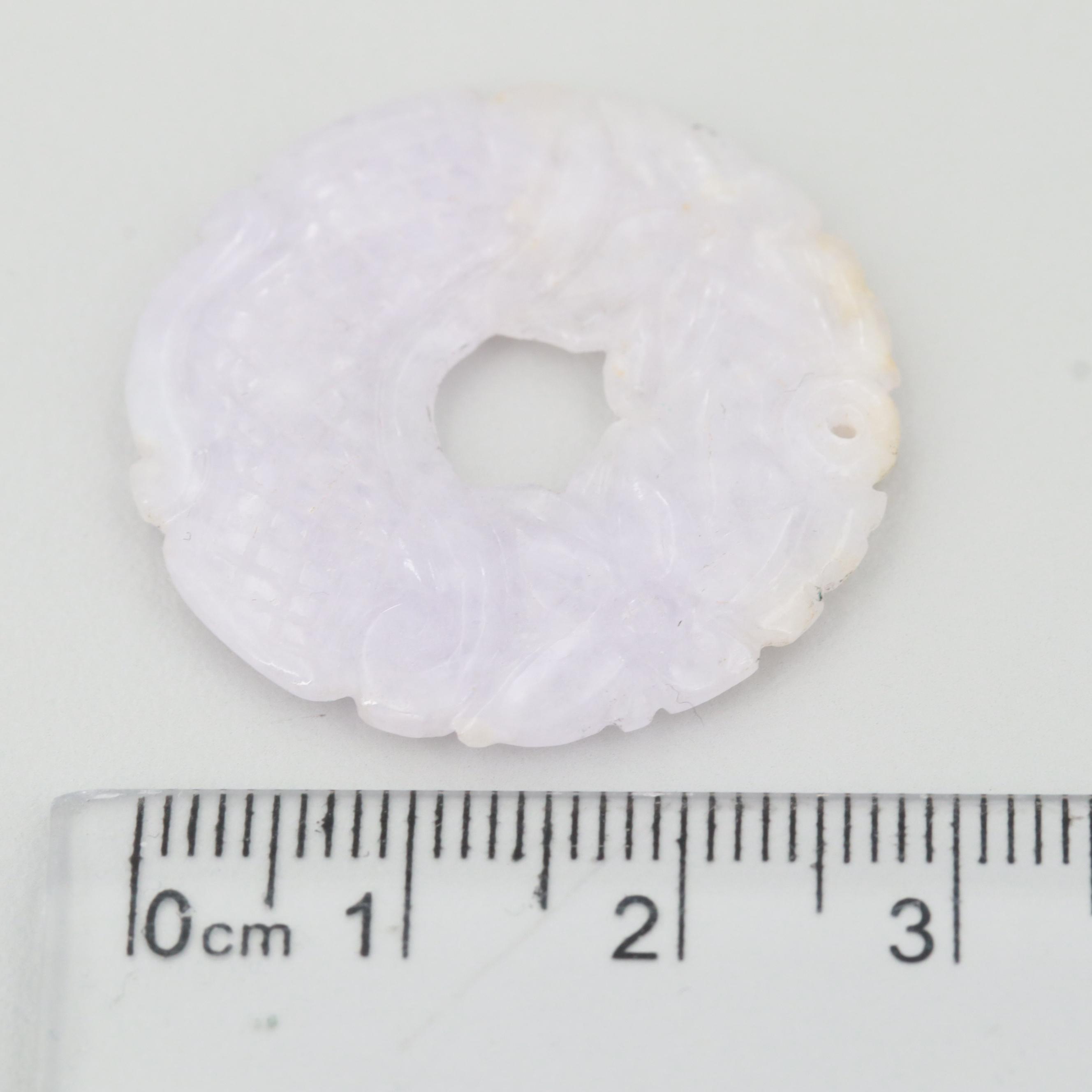 Loose 44.53 CTW Carved Jadeite Bi Disks