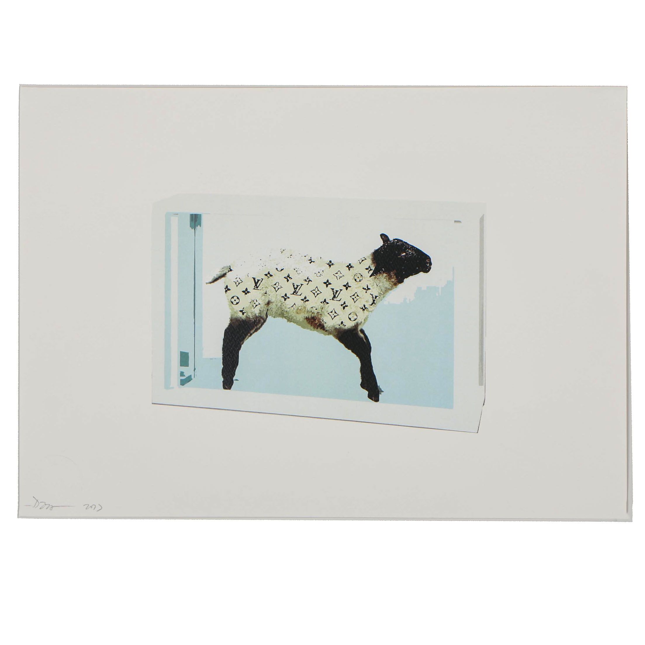 Death NYC Artist Proof Graphic Print "Damien Hirst Sheep in Glass Juxtapoz"