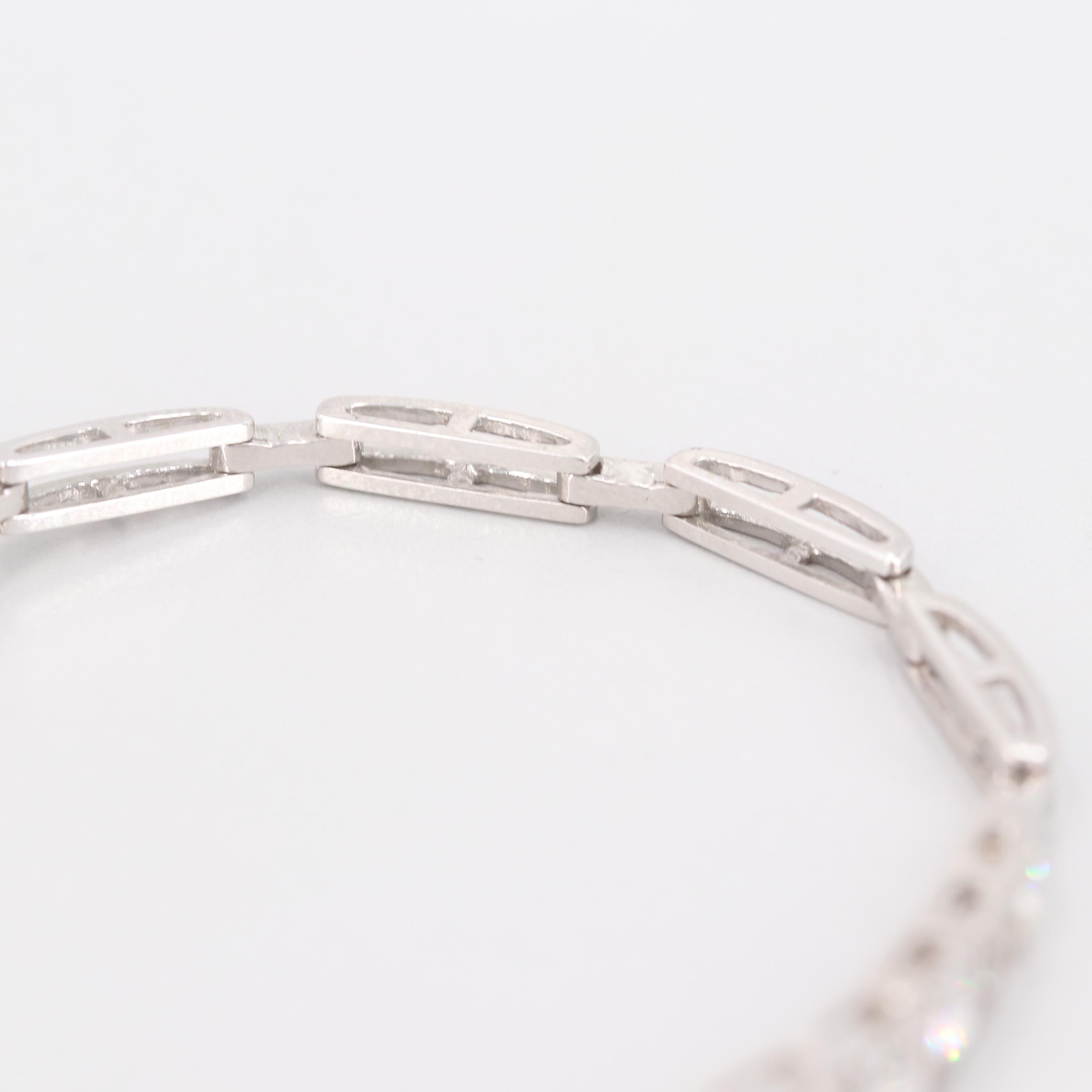 14K White Gold 1.73 CTW Diamond Bracelet