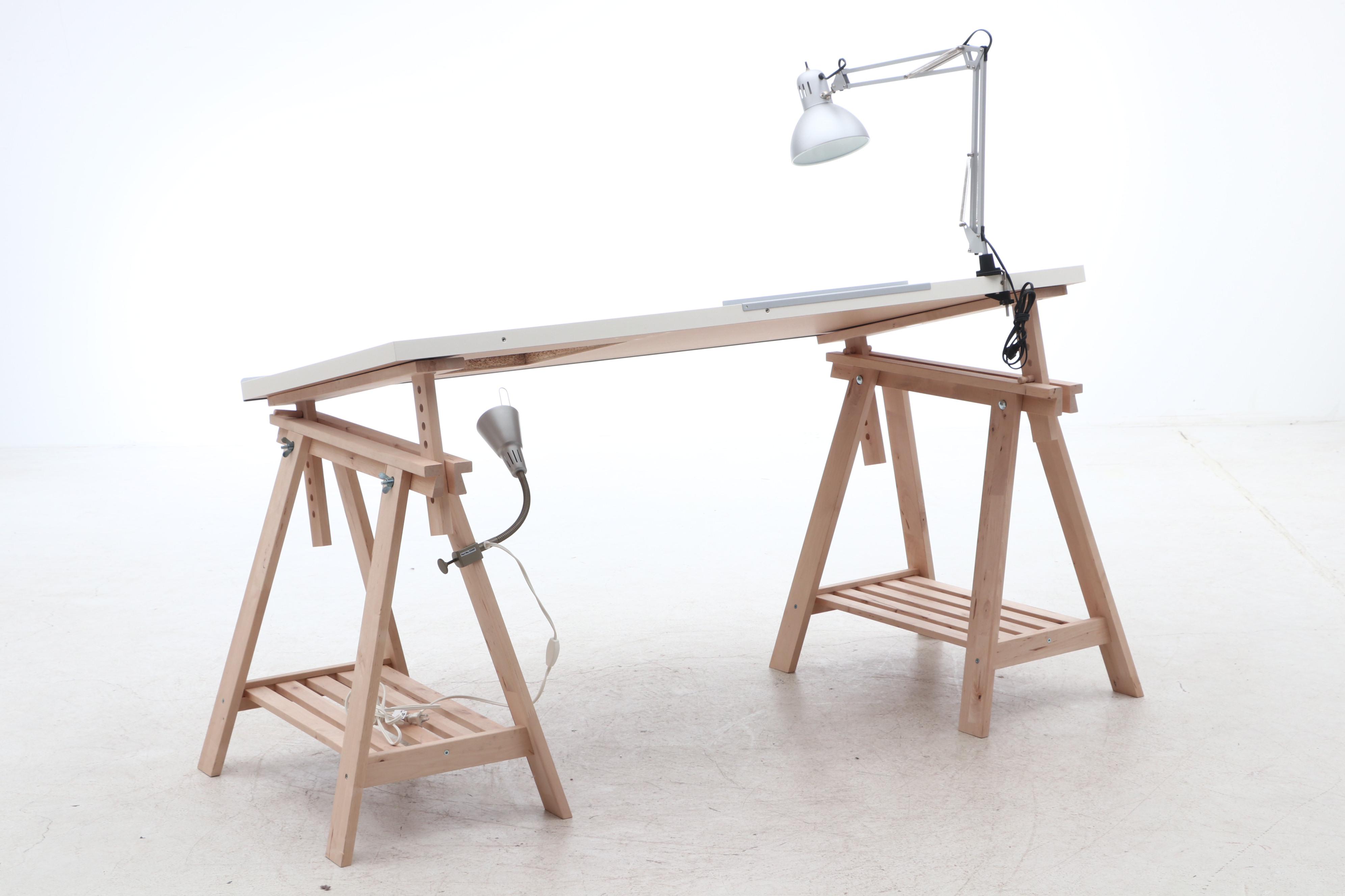 Modernist Illuminated Drafting Table, Contemporary