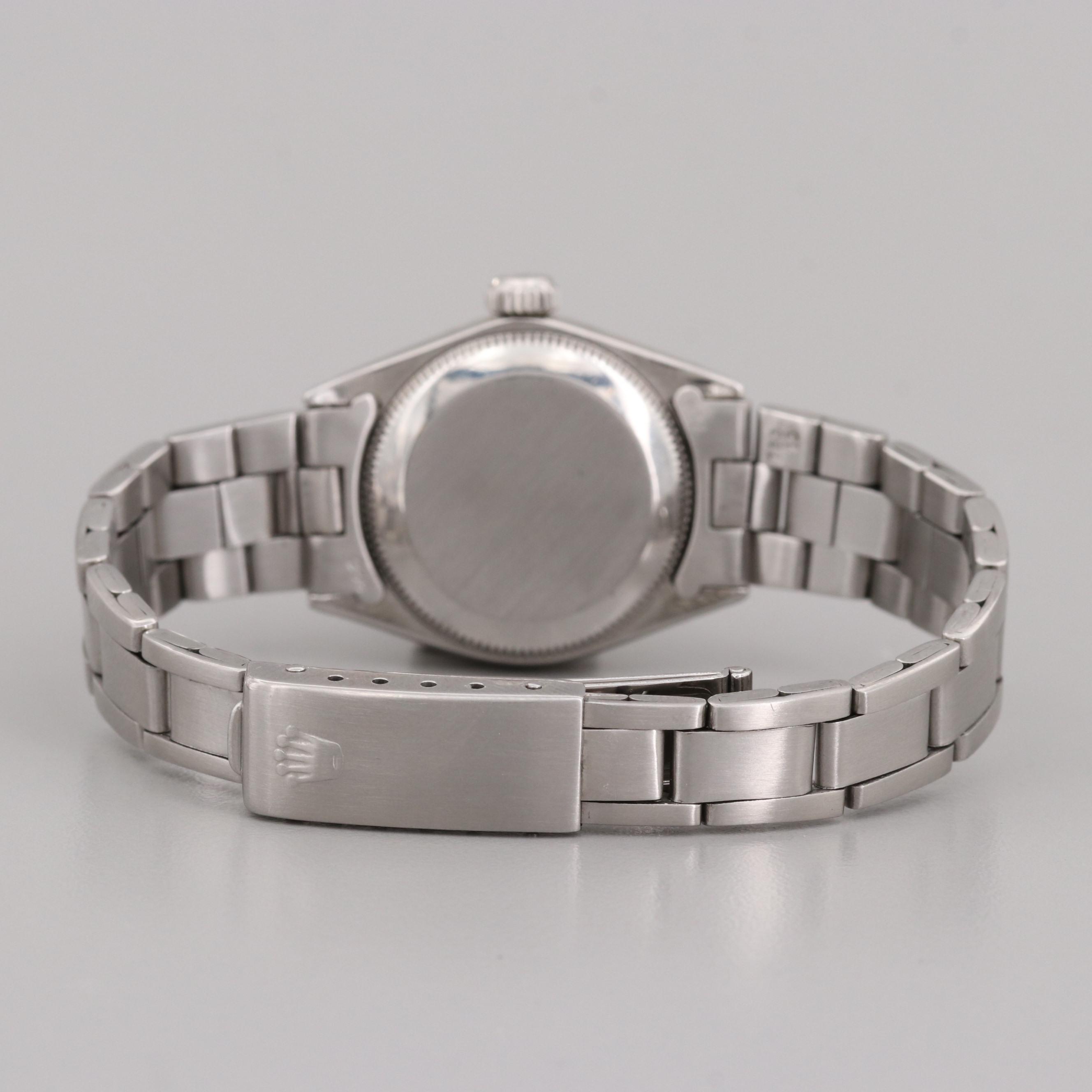 Rolex Oyster Perpetual Automatic Watch With 1.01 CTW Diamond Dial and Bezel