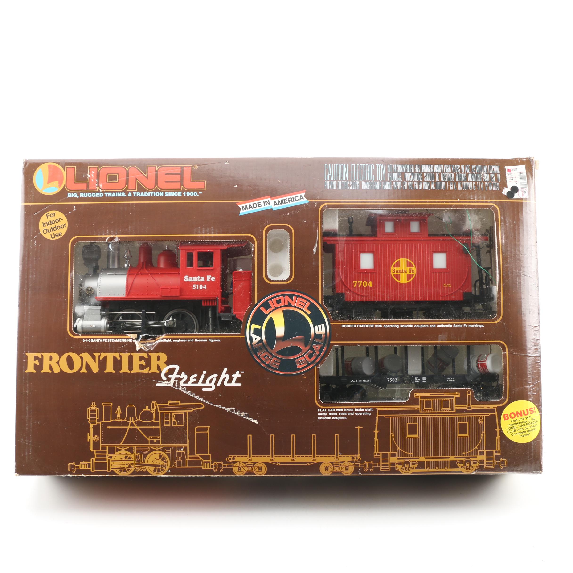 Lionel Large Scale "Santa Fe" Frontier Freight Train Set, 1988