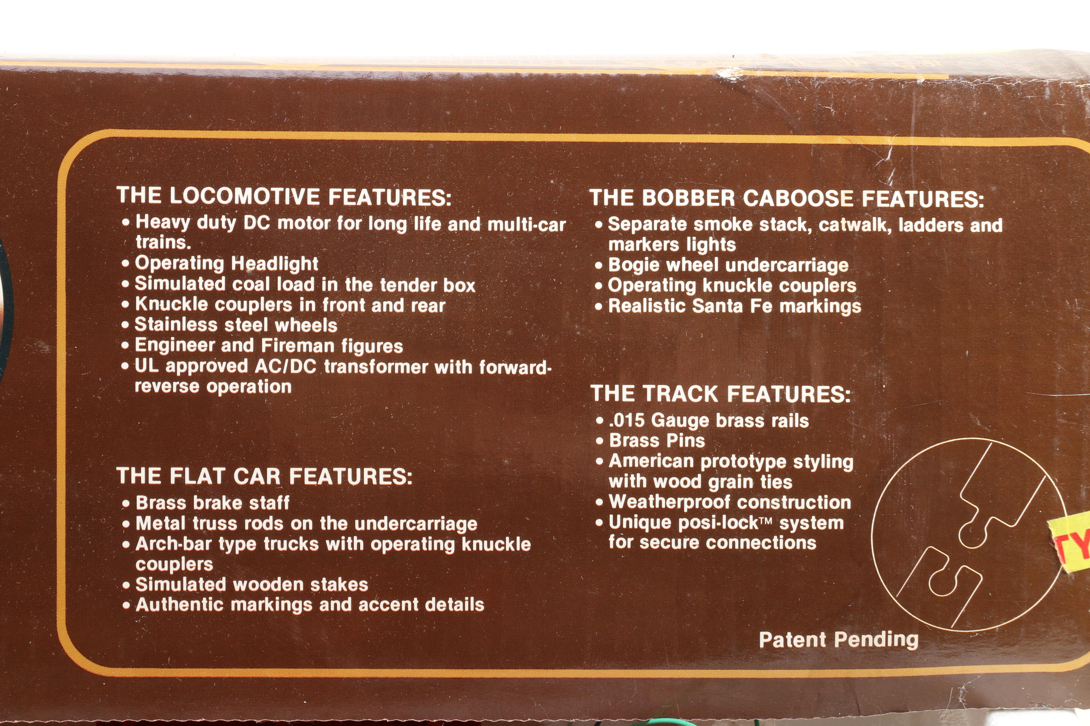 Lionel Large Scale "Santa Fe" Frontier Freight Train Set, 1988