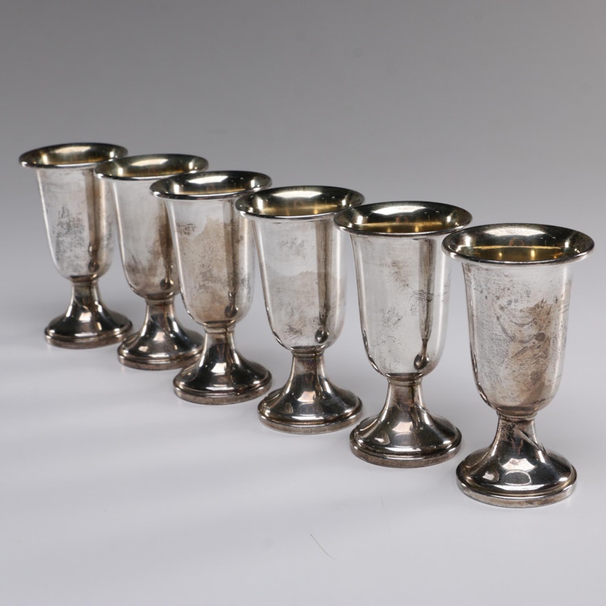 M. Fred Hirsch Co. Weighted Sterling Silver Cordials, c. 1920-1945