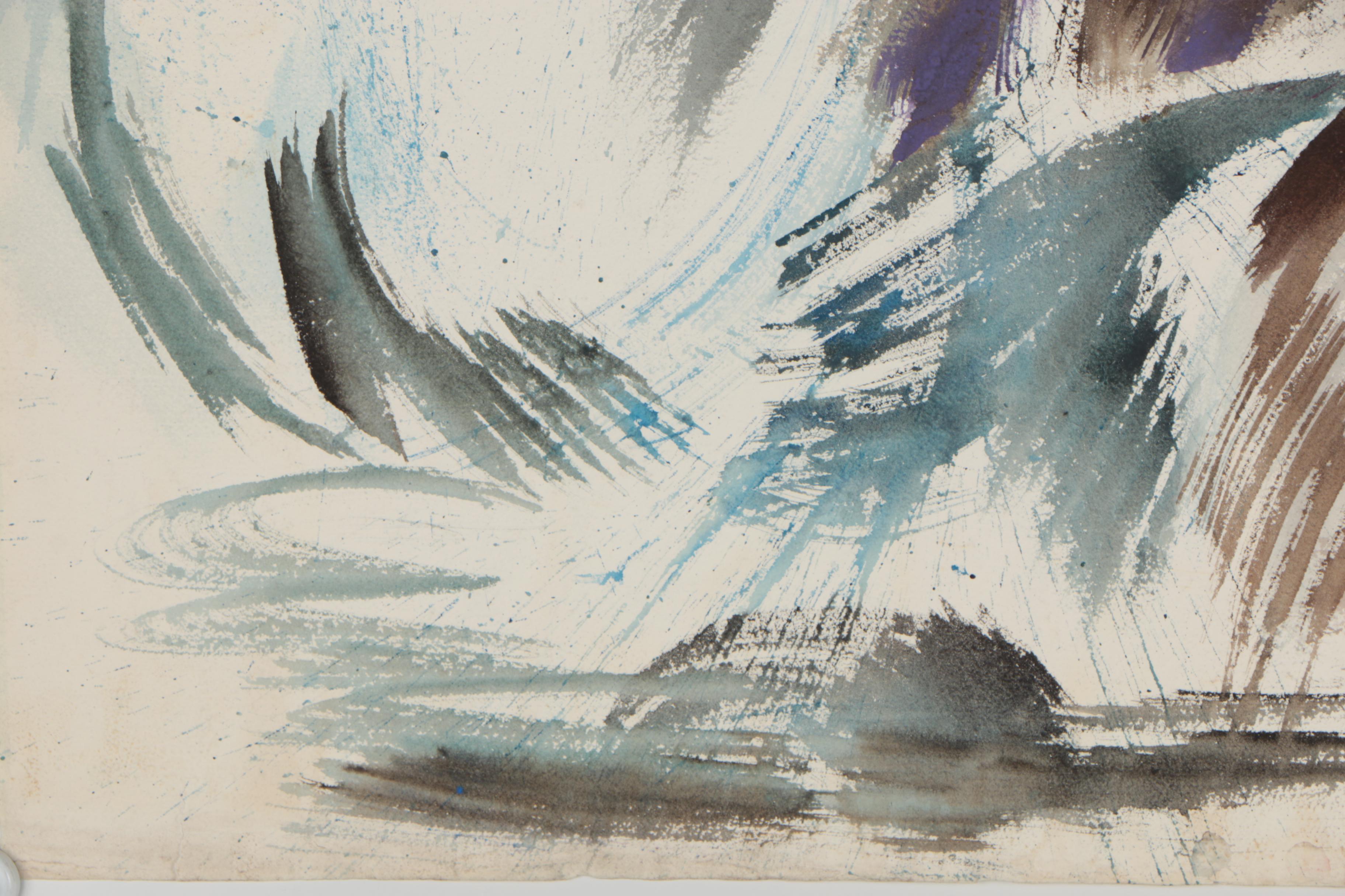 Arthur Helwig Abstract Watercolor Painting