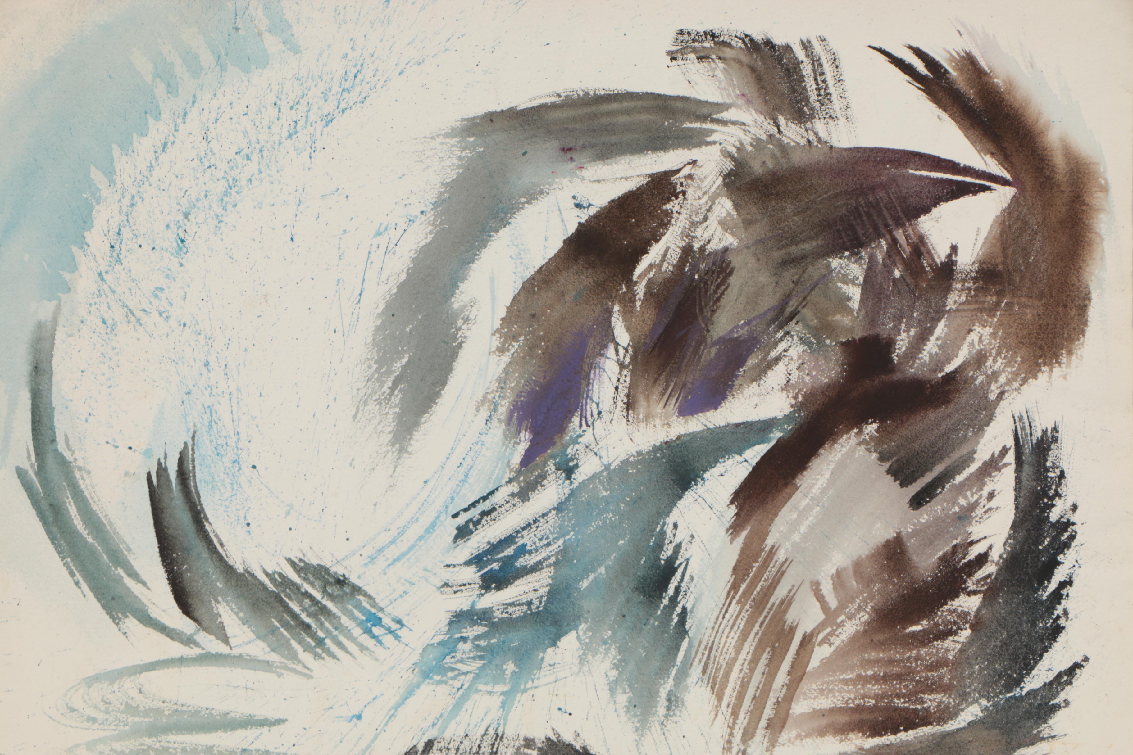 Arthur Helwig Abstract Watercolor Painting