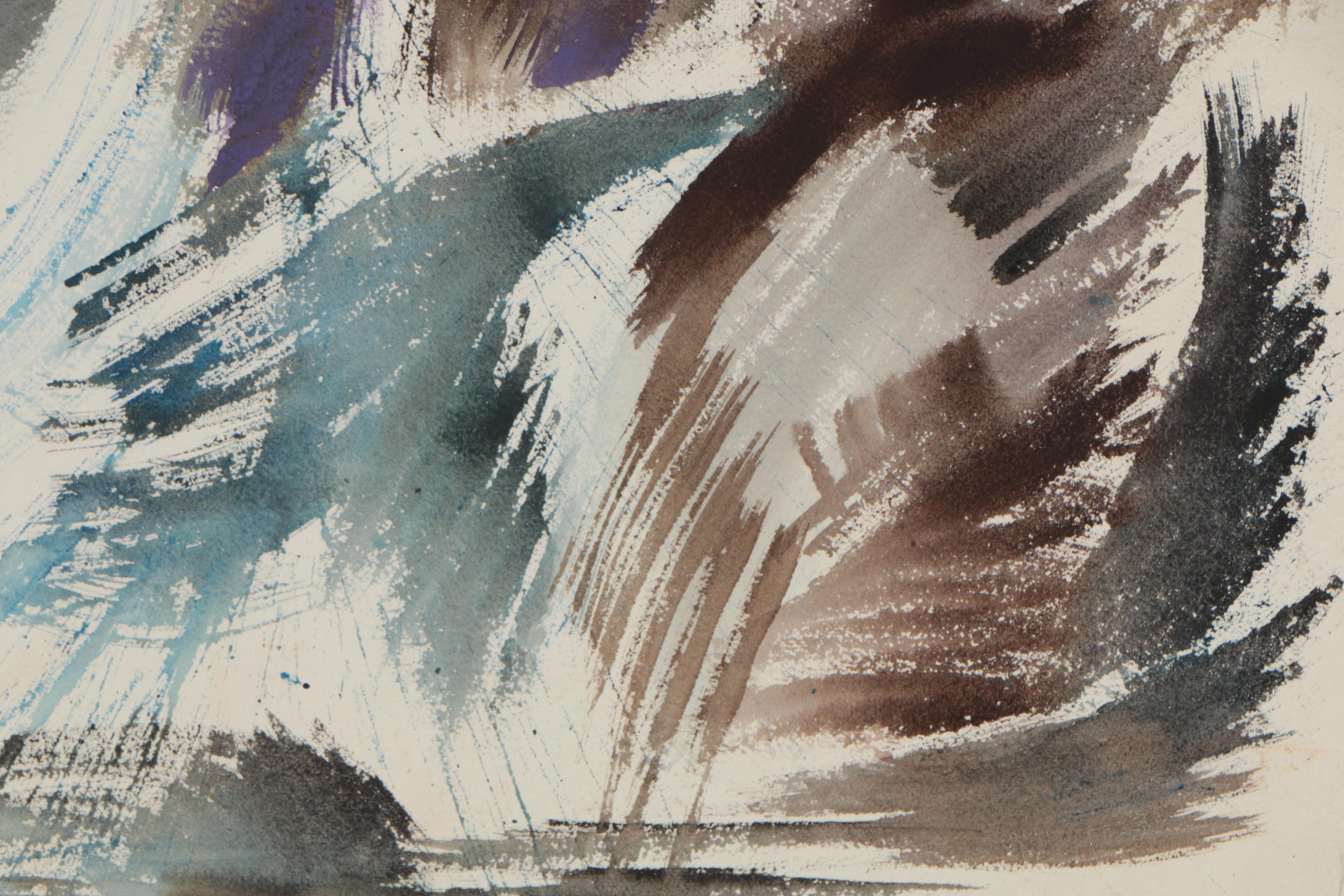 Arthur Helwig Abstract Watercolor Painting