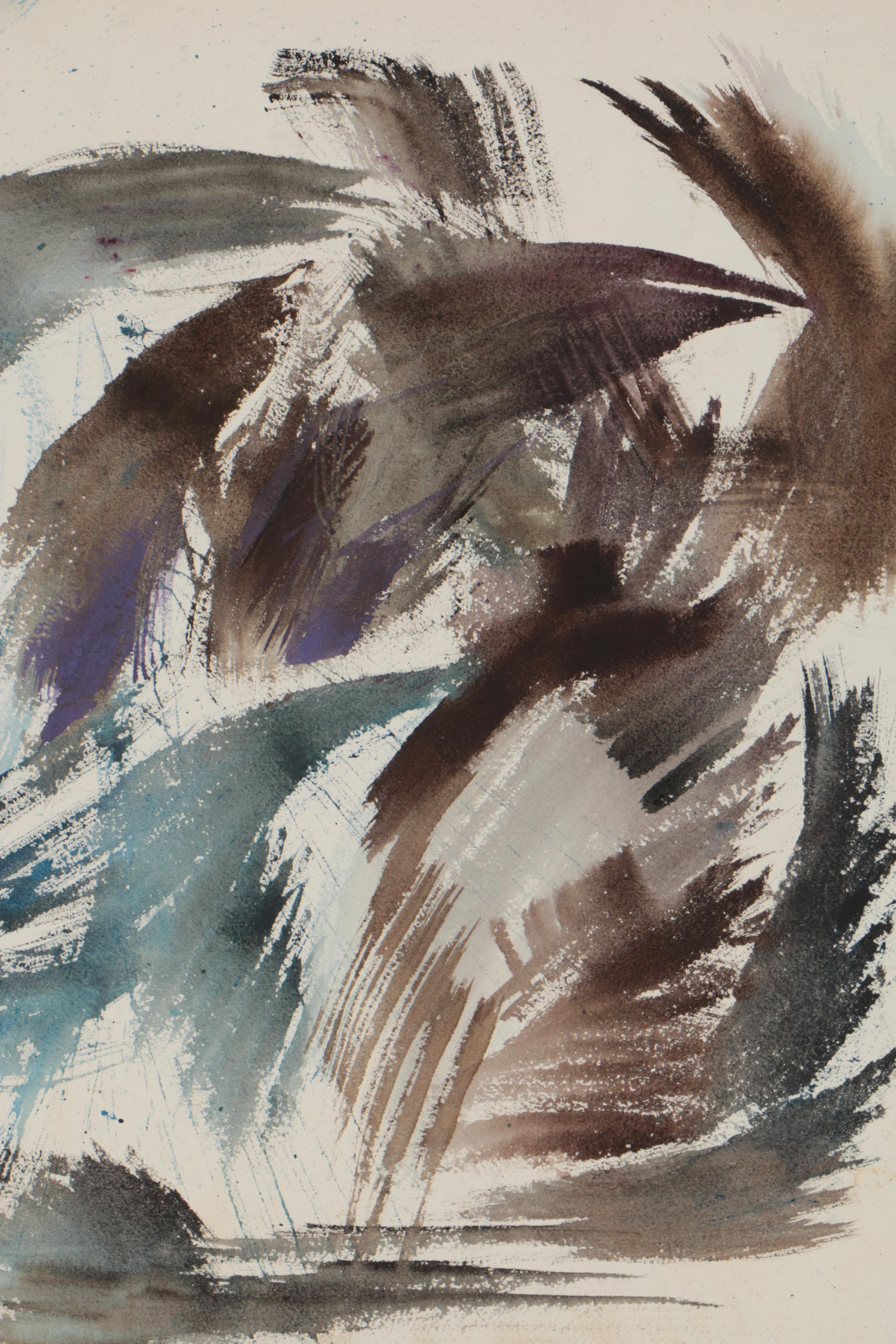 Arthur Helwig Abstract Watercolor Painting