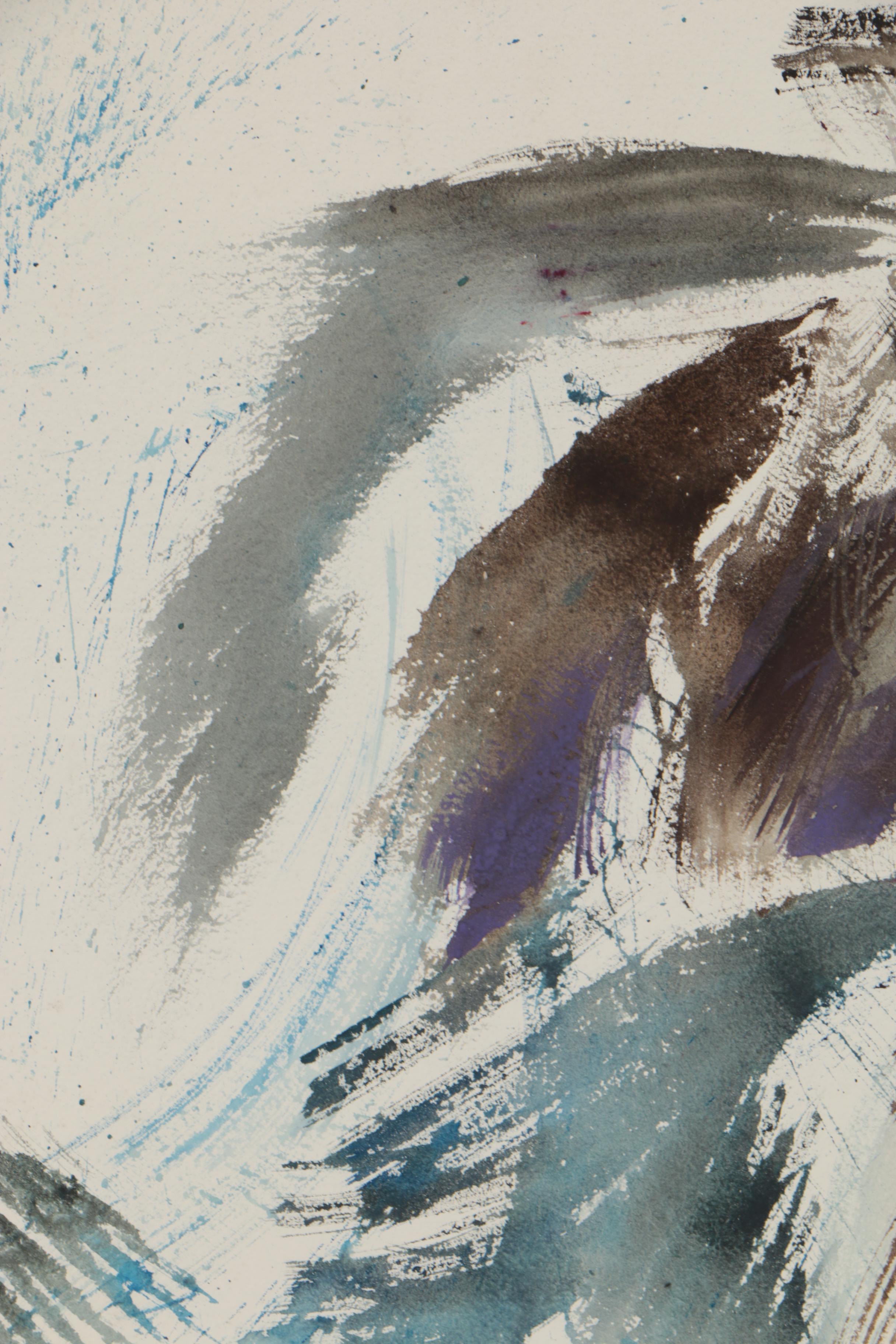 Arthur Helwig Abstract Watercolor Painting