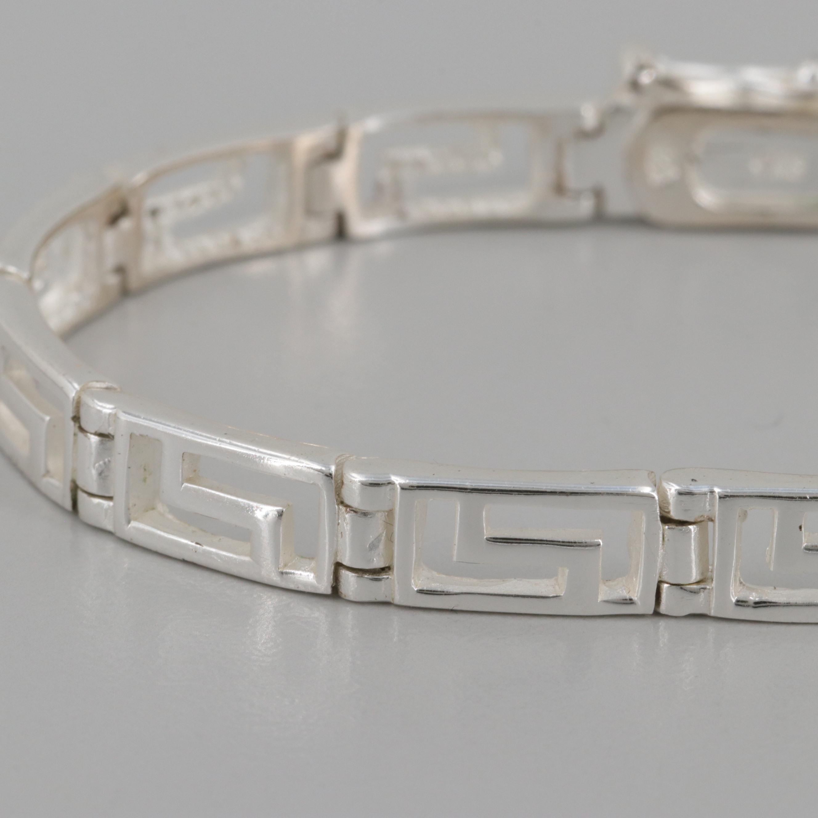 Sterling Silver Gemstone and Cubic Zirconia Bracelets