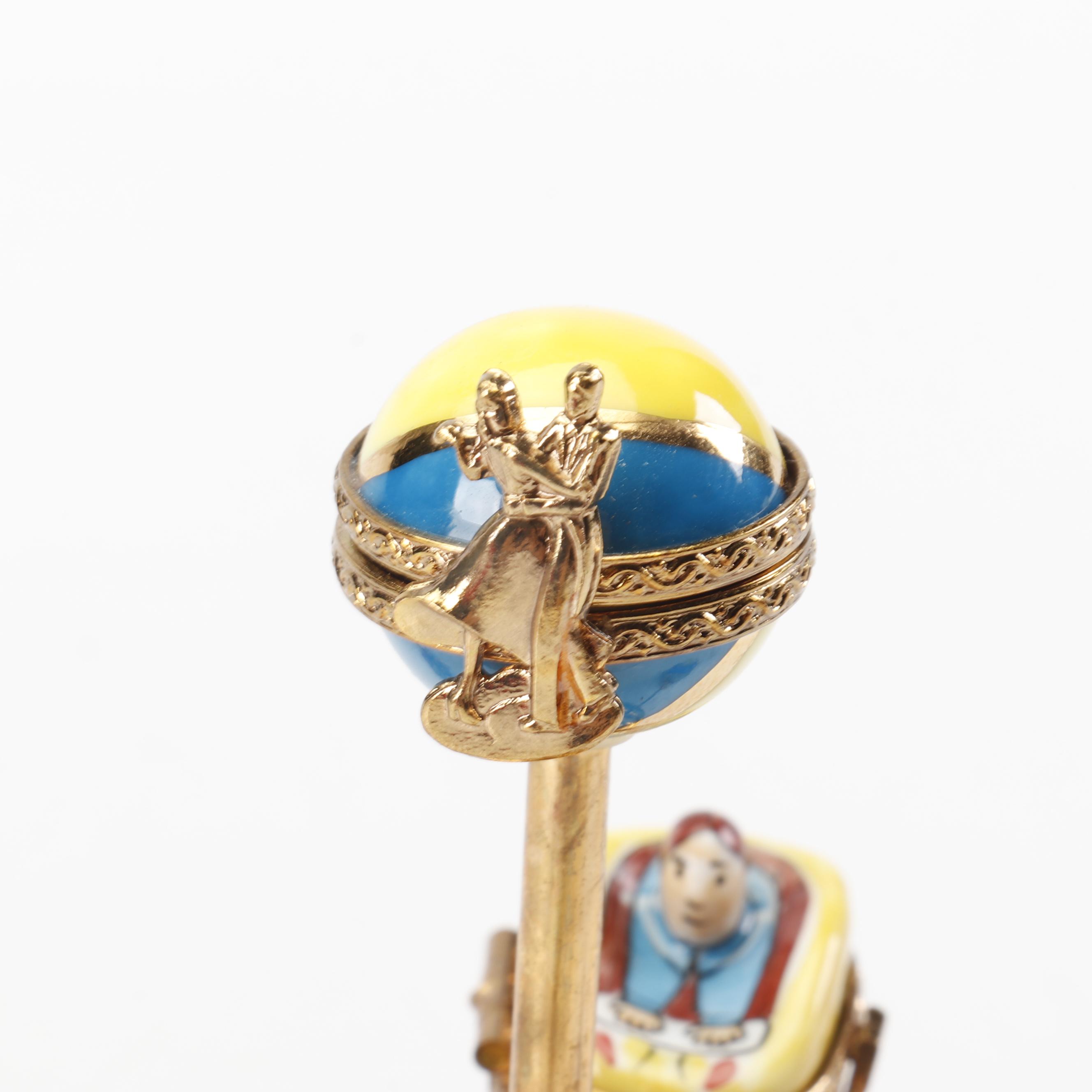 Limoges La Gloriette Hand-Painted Porcelain Amusement Park Ride Box