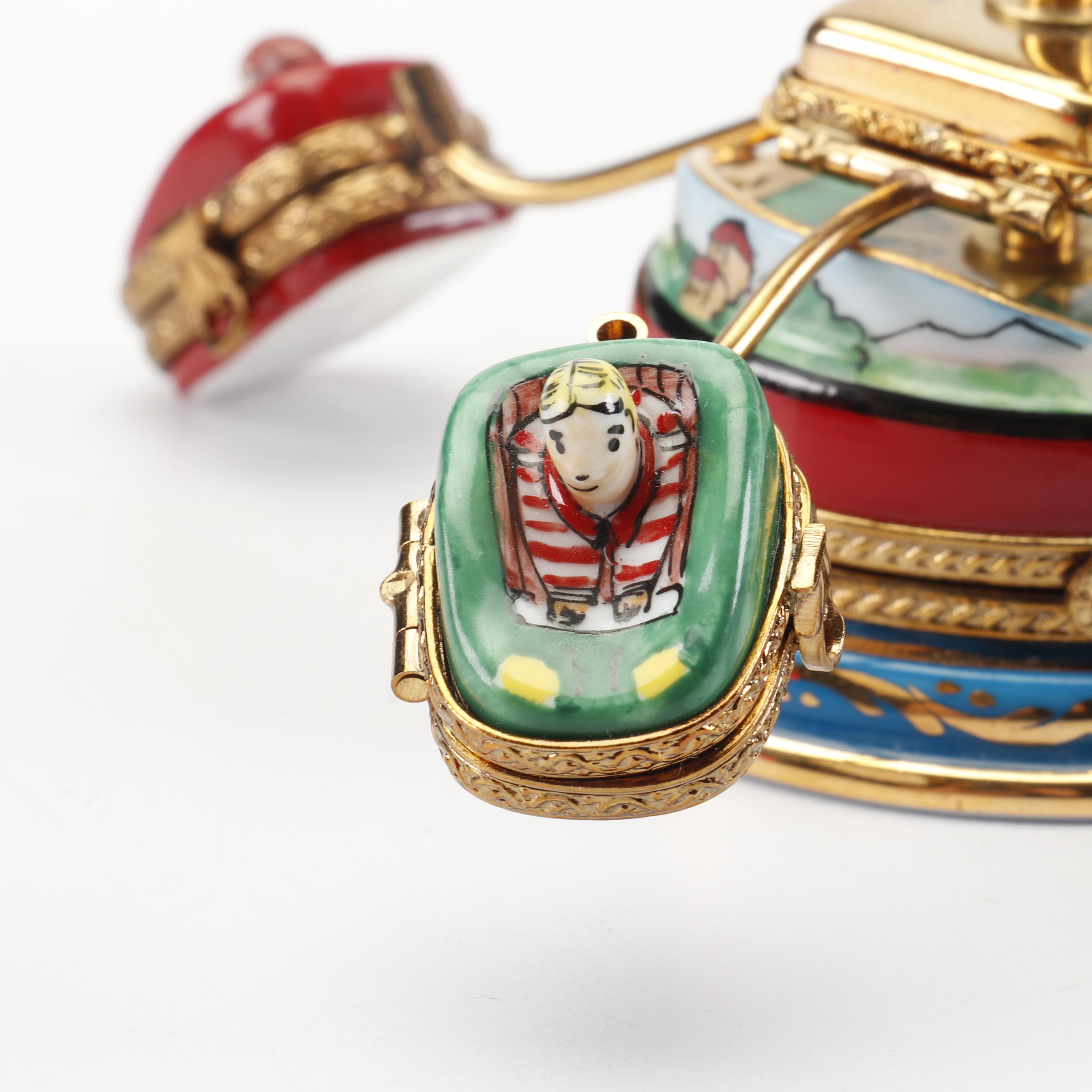 Limoges La Gloriette Hand-Painted Porcelain Amusement Park Ride Box