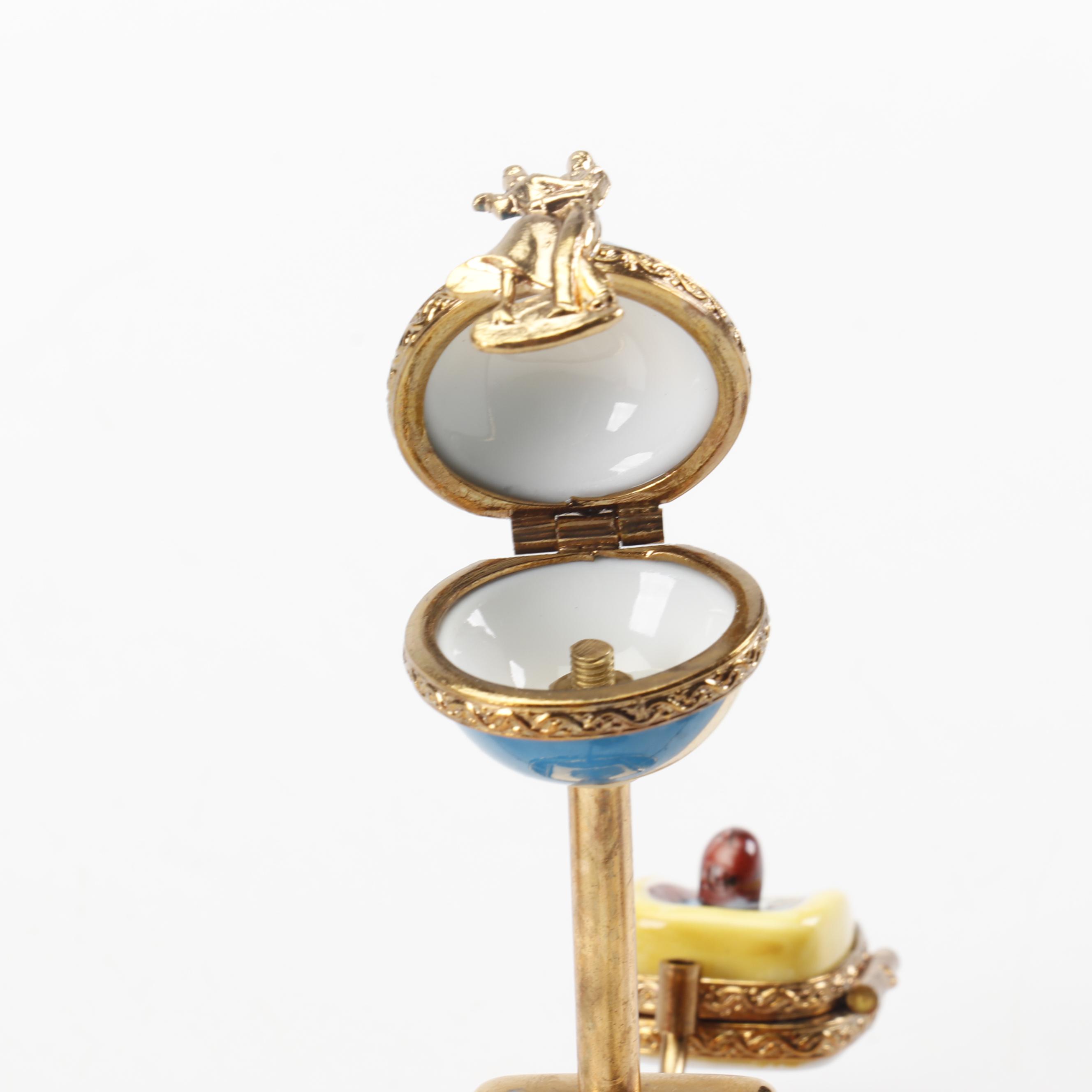 Limoges La Gloriette Hand-Painted Porcelain Amusement Park Ride Box