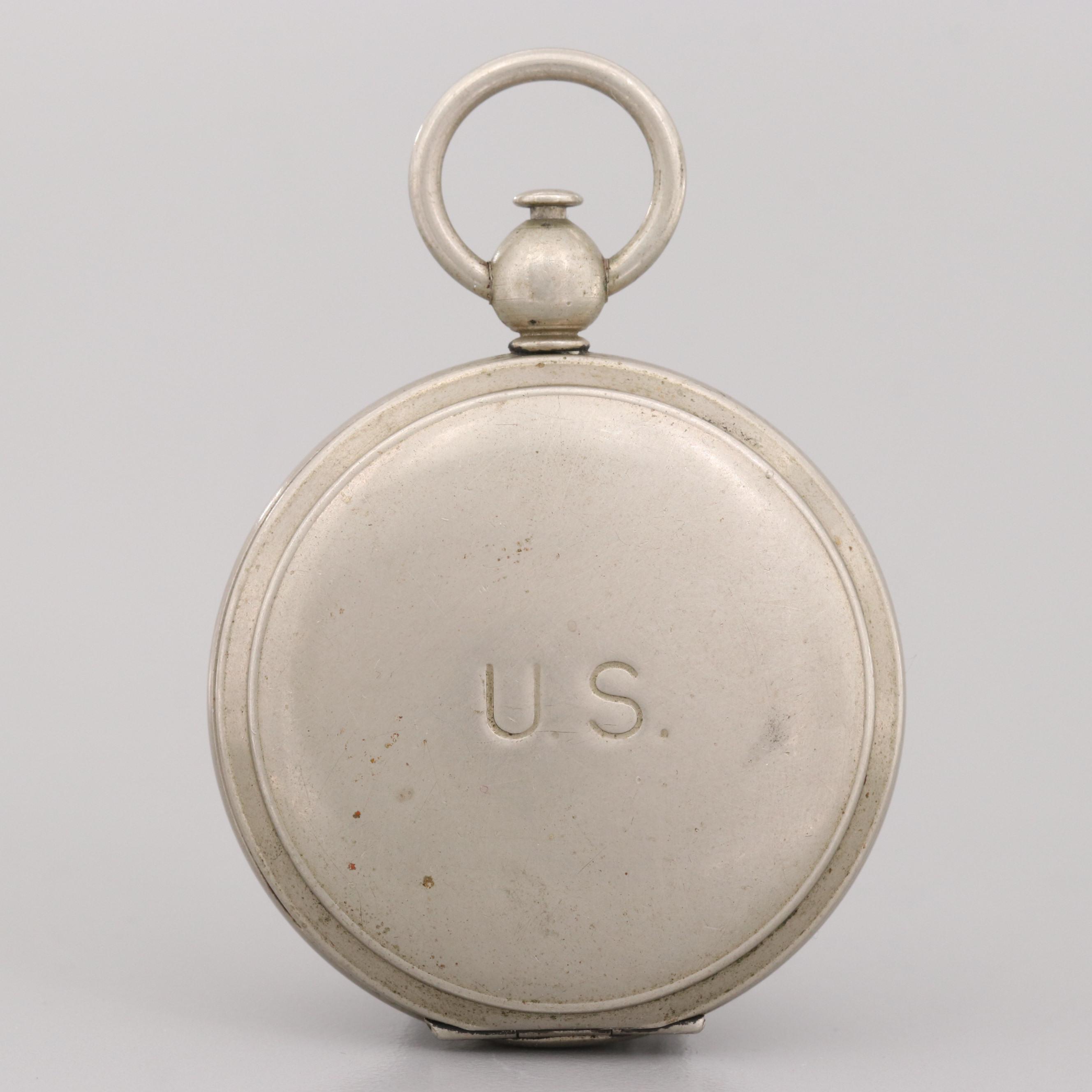 United States WWII Era Wittnauer Hunting Case Compass