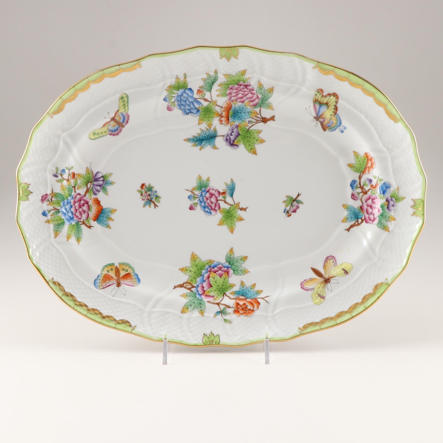 Herend "Queen Victoria" Serving Platter, Late 20th Century