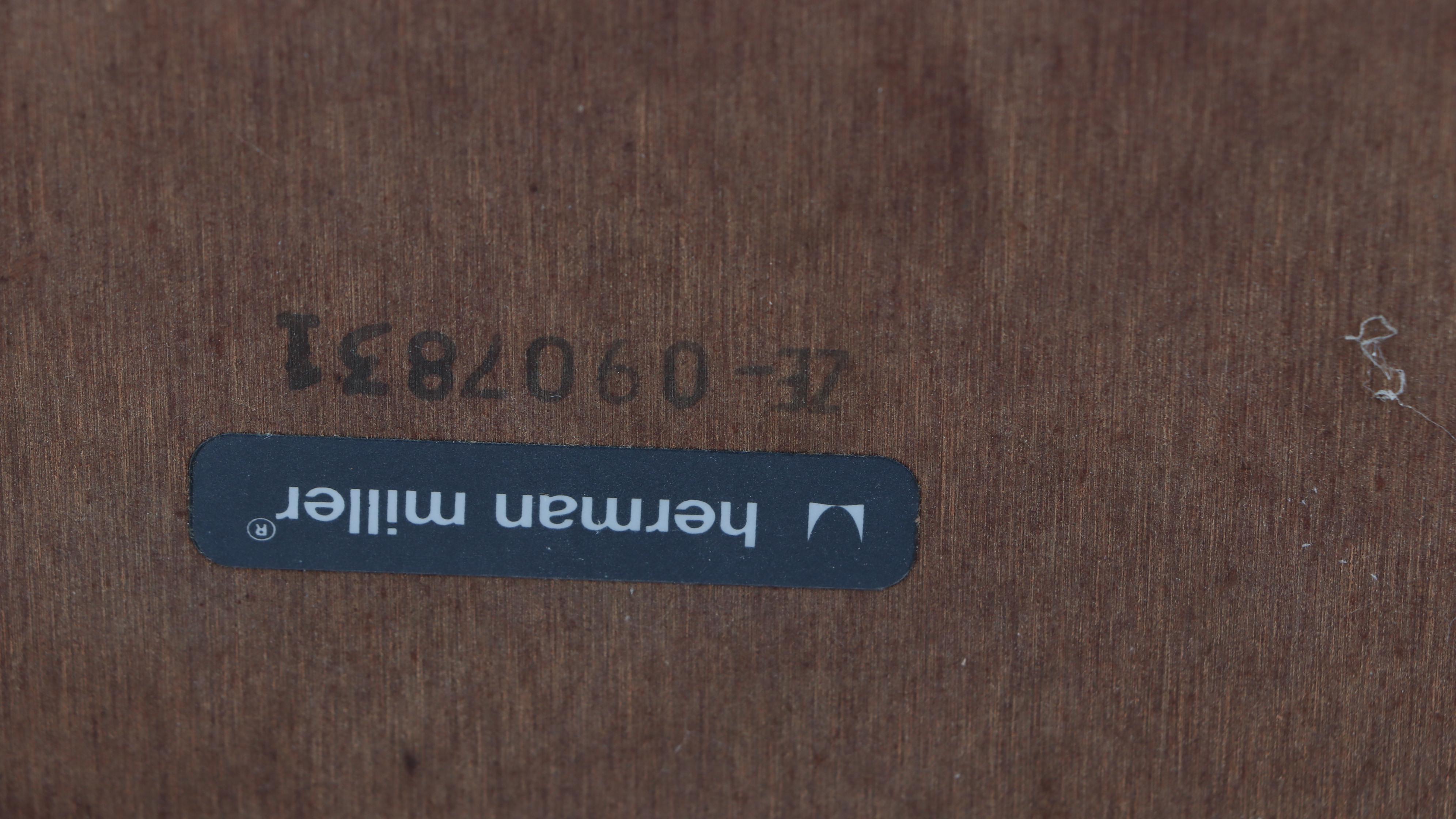 Ray Wilkes for Herman Miller "Chiclet" Wool Upholstered Chairs with Center Table