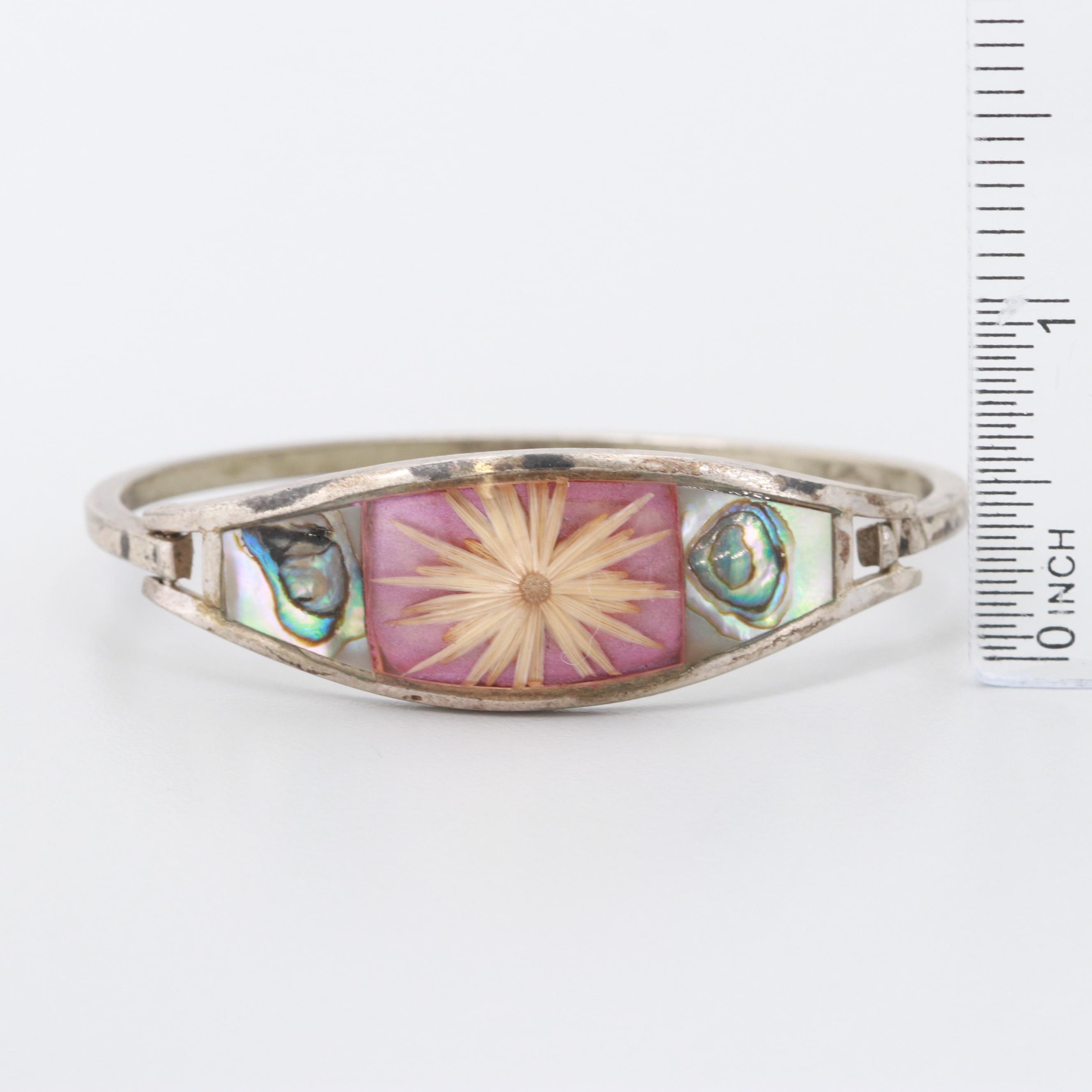 Bracelets Featuring Taxco Mexico, Turquoise, Abalone and Mother of Pearl