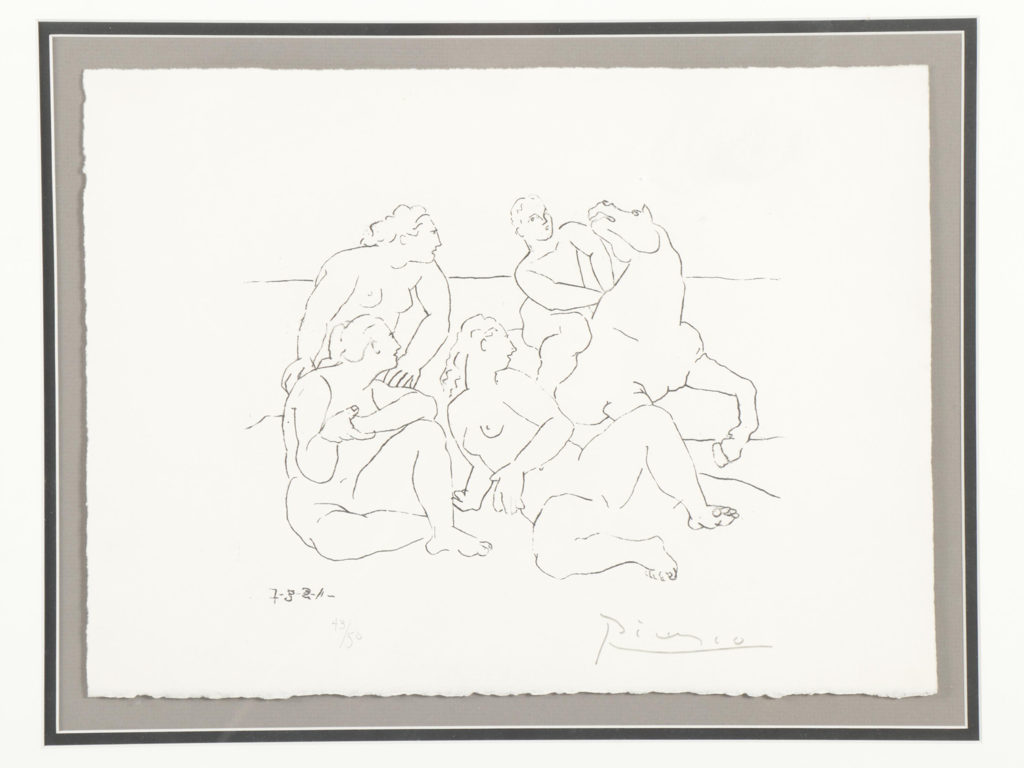 Pablo Picasso Lithograph "Le Cavalier"