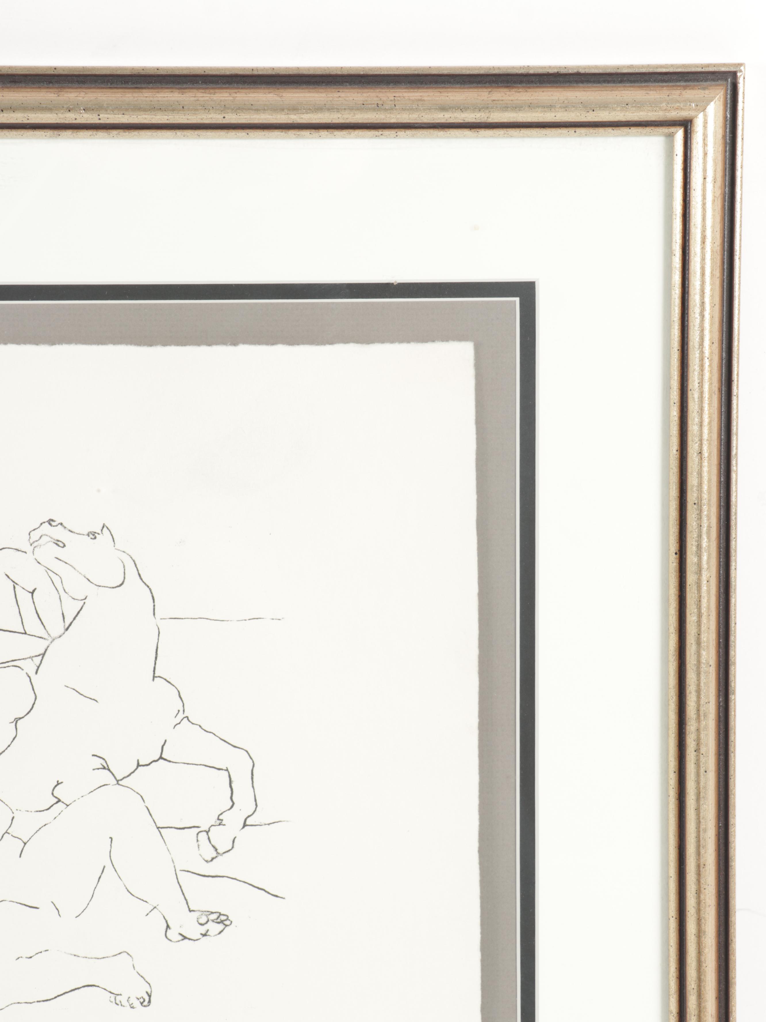 Pablo Picasso Lithograph "Le Cavalier"