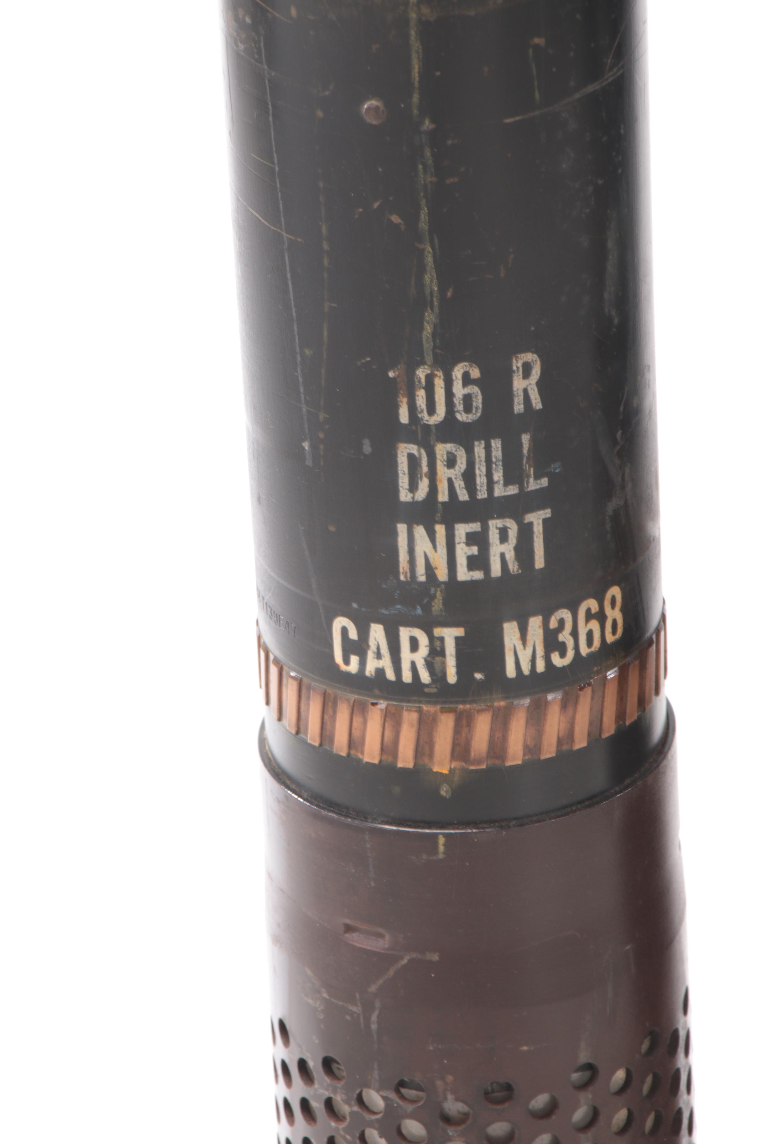 Inert M40 Recoilless Rifle 105mm Practice Artillery Shells