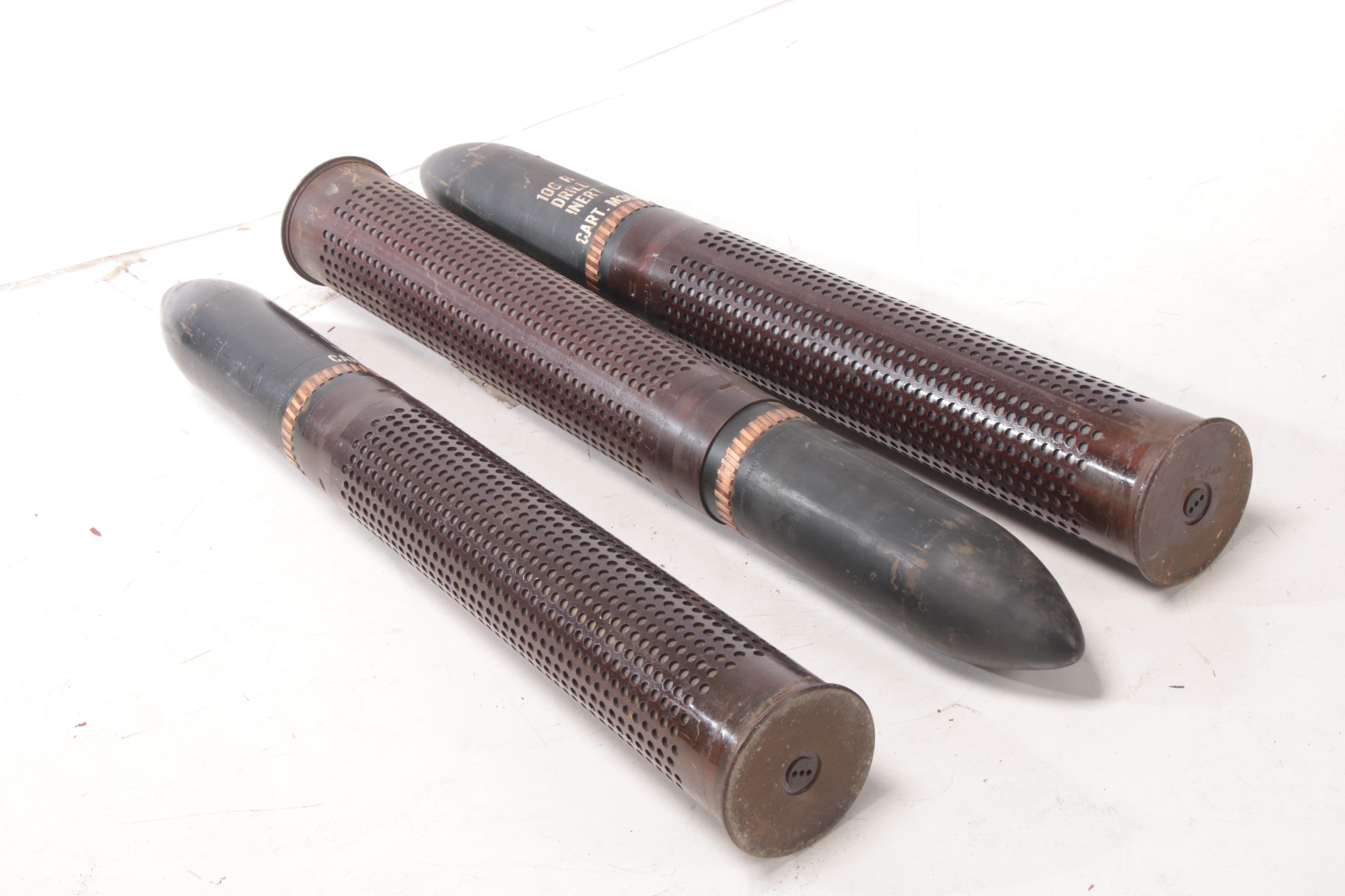 Inert M40 Recoilless Rifle 105mm Practice Artillery Shells