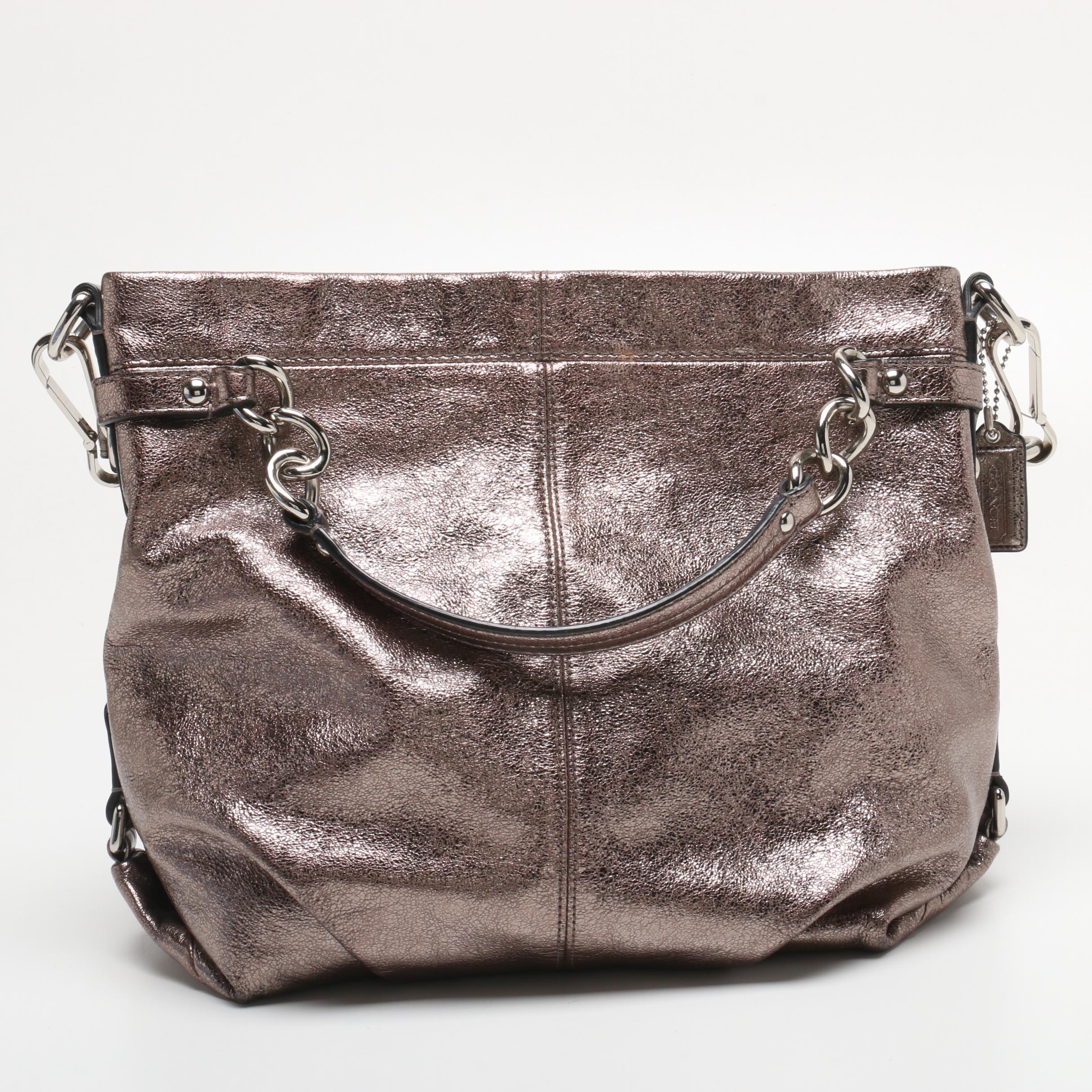 Coach Signature Jacquard Canvas and Leather Handbags