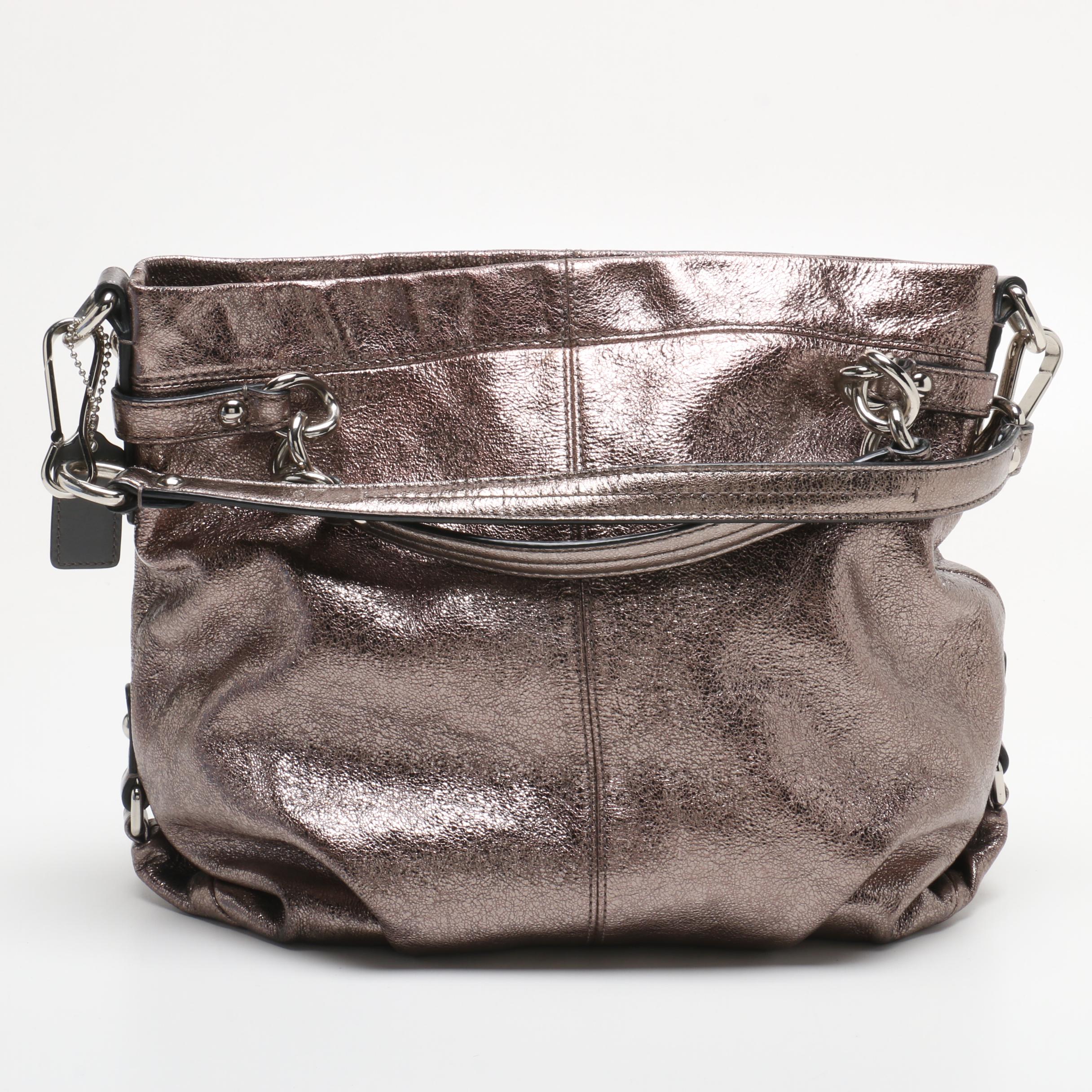 Coach Signature Jacquard Canvas and Leather Handbags