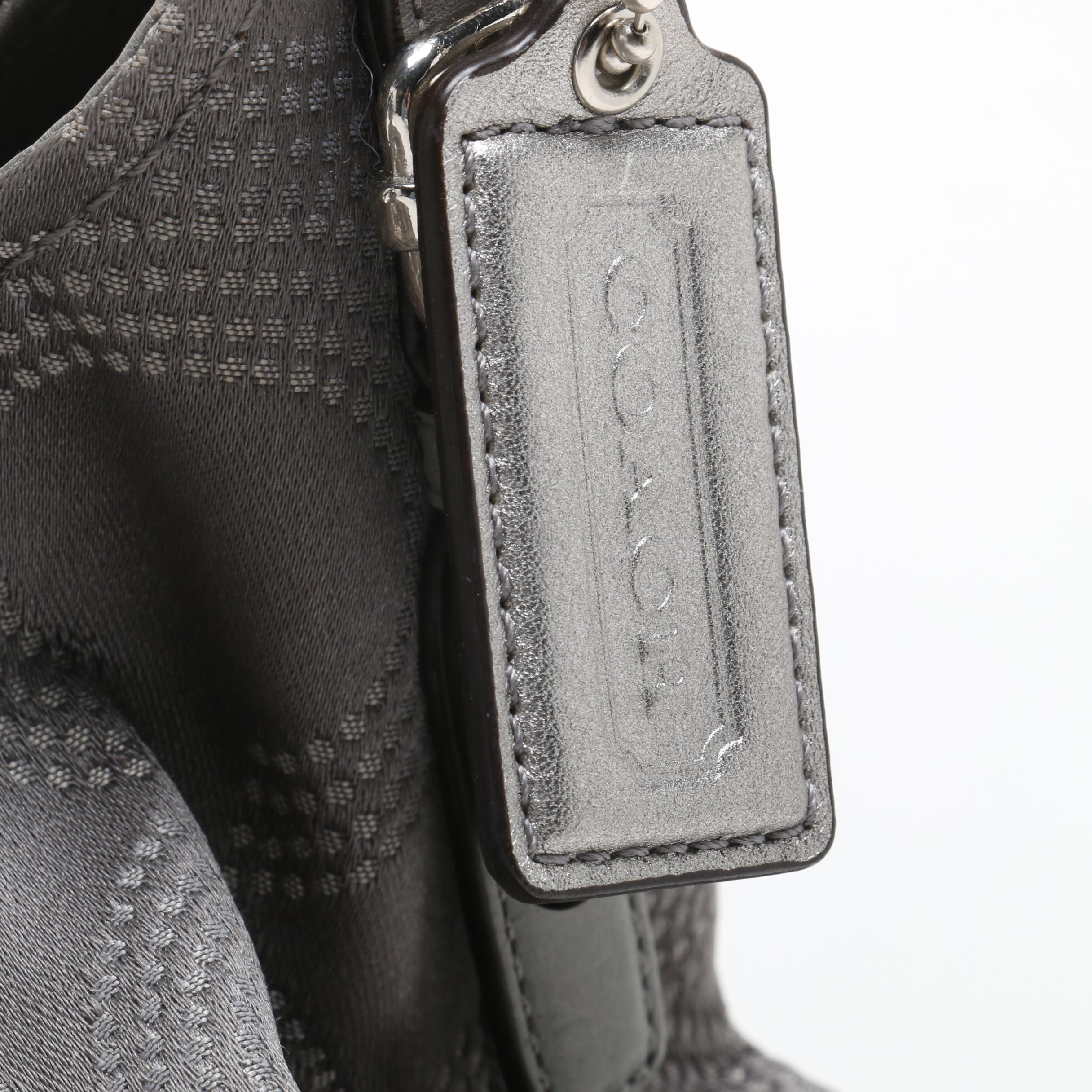Coach Signature Jacquard Canvas and Leather Handbags