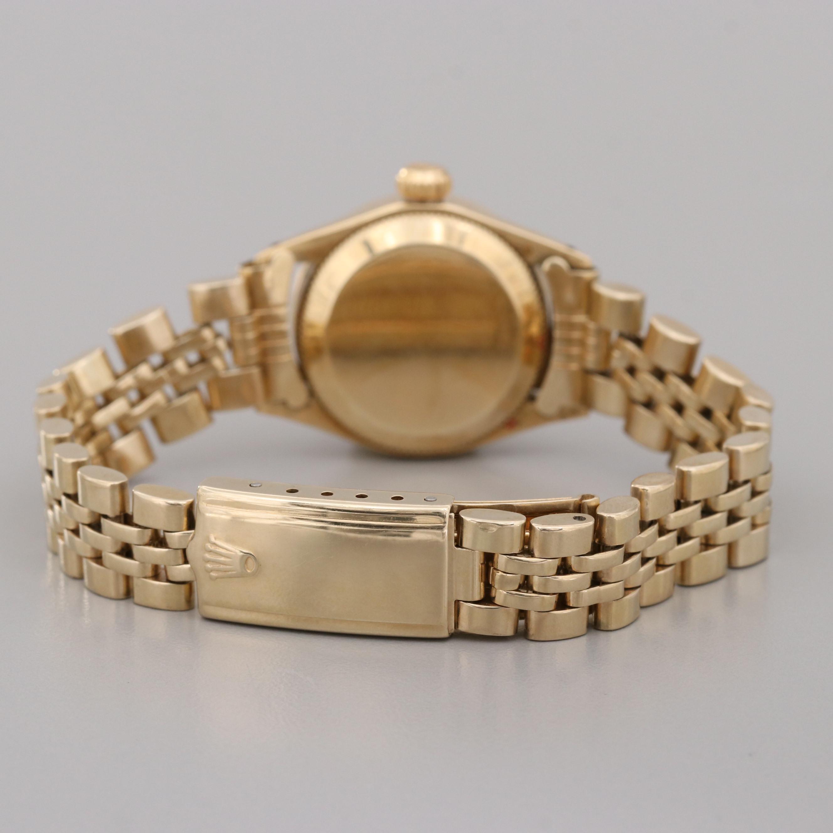 Rolex Oyster Perpetual 14K Yellow Gold and Diamond Automatic Watch, 1970