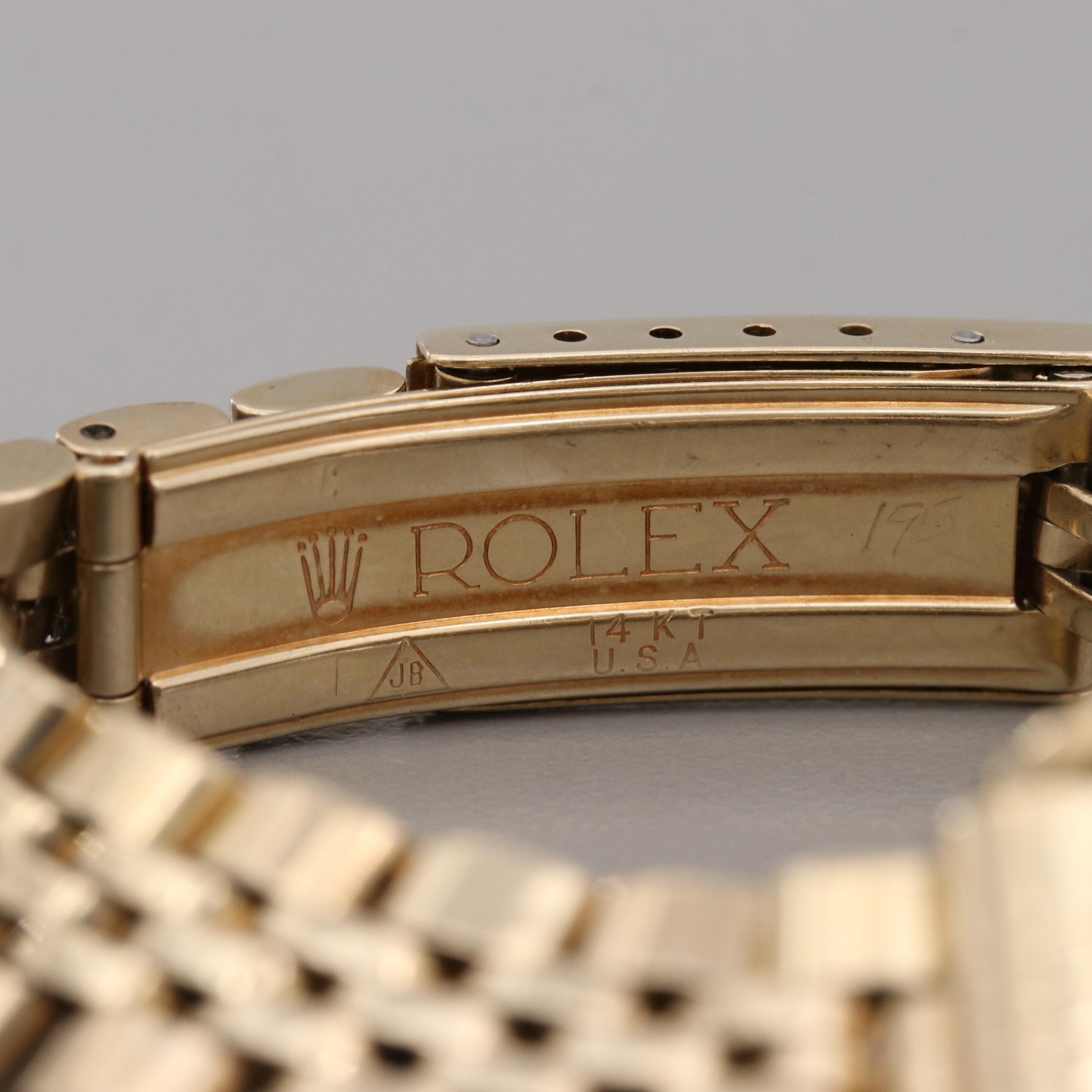Rolex Oyster Perpetual 14K Yellow Gold and Diamond Automatic Watch, 1970
