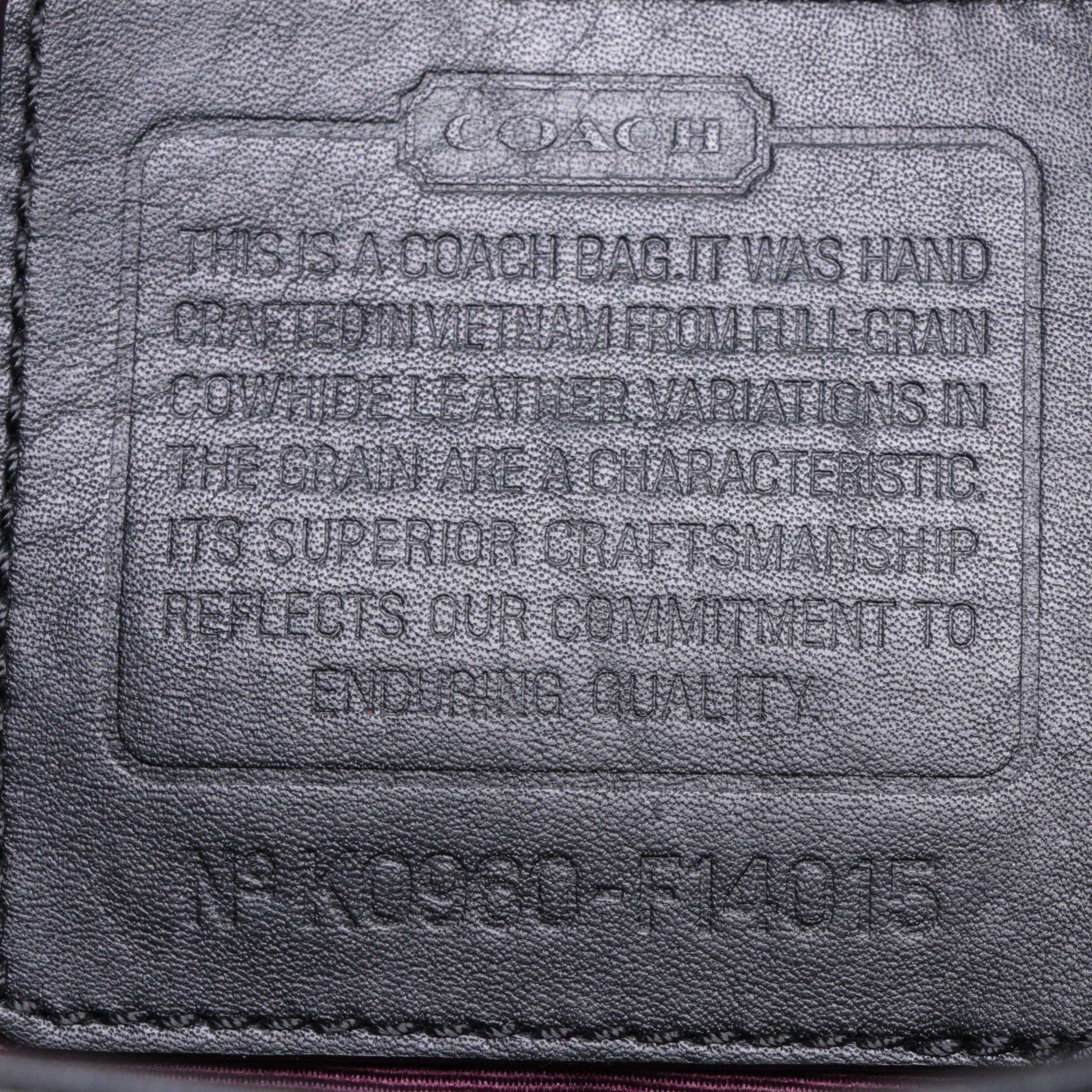 Coach Signature Jacquard Canvas Handbag, Leather Handbags and Wallet