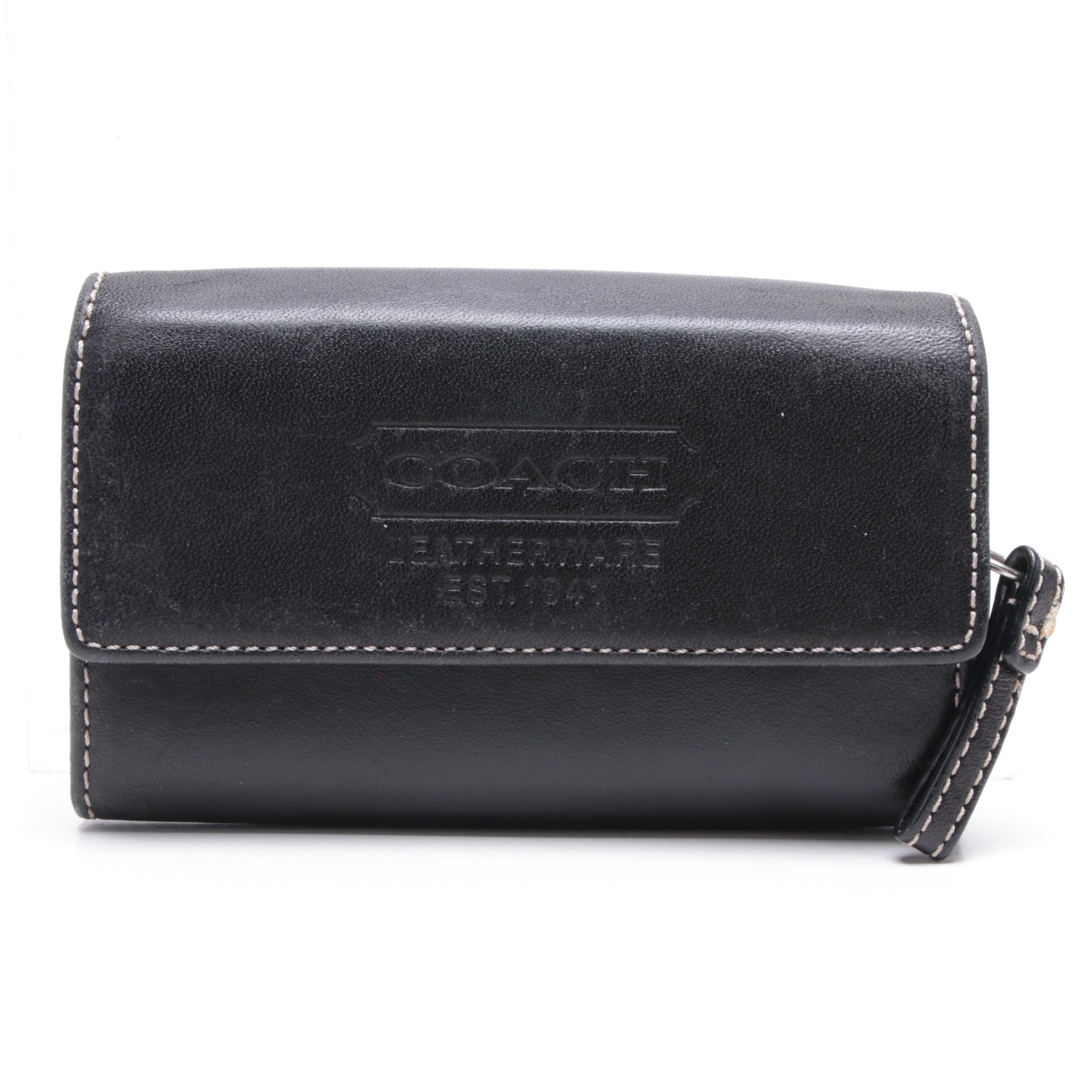 Coach Signature Jacquard Canvas Handbag, Leather Handbags and Wallet