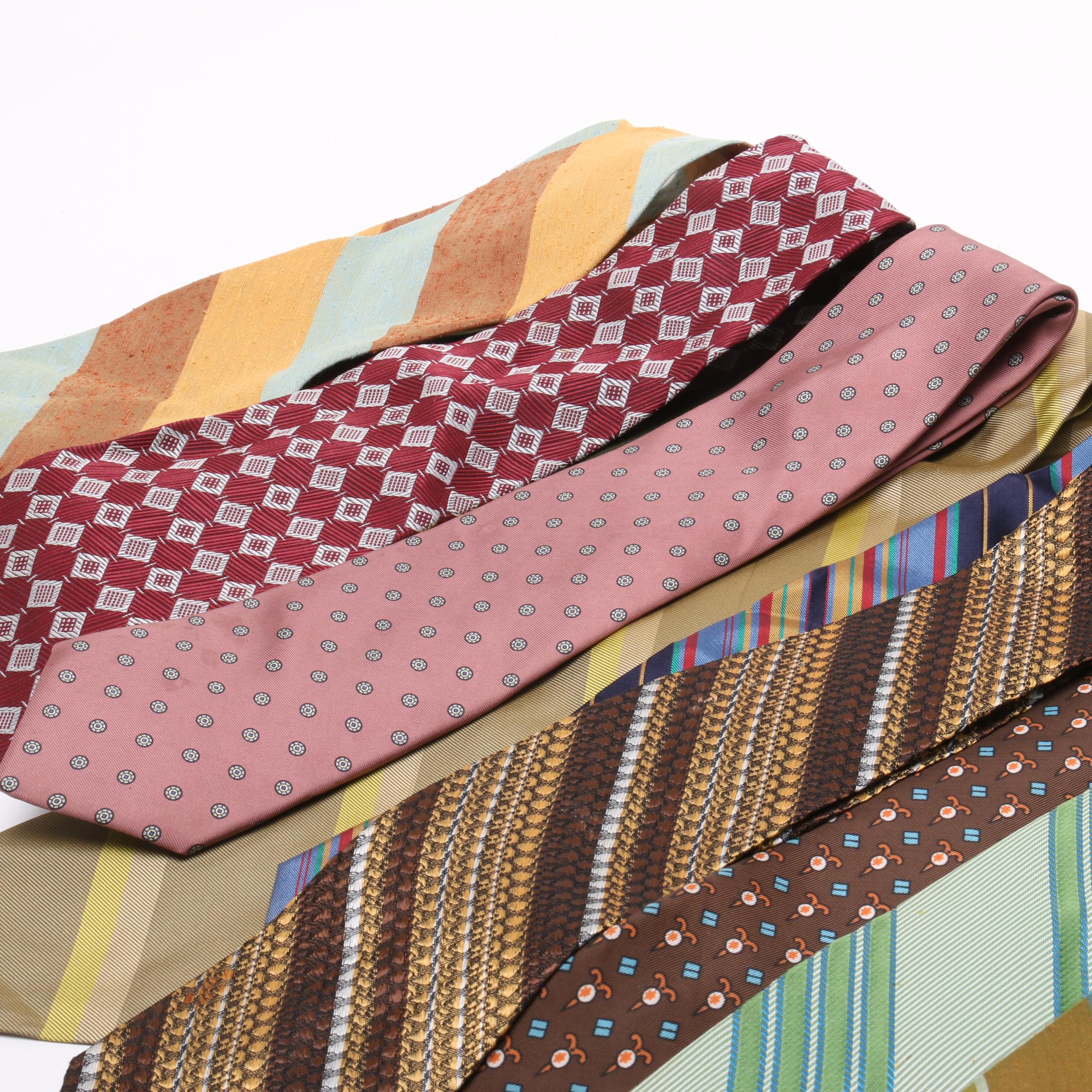 Rhodia and Countess Wara Synthetic Blend Neckties and Other Neckties, Vintage