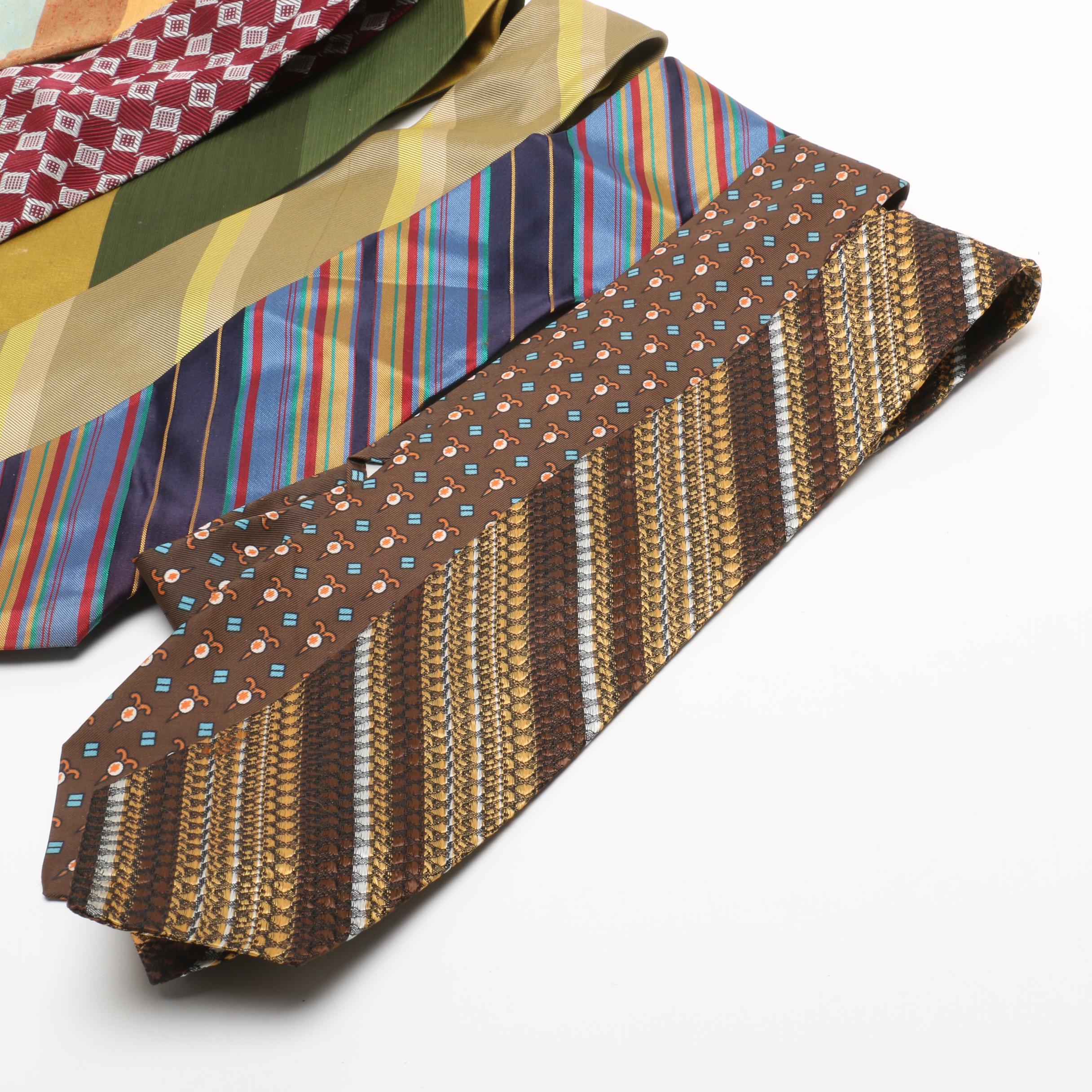 Rhodia and Countess Wara Synthetic Blend Neckties and Other Neckties, Vintage