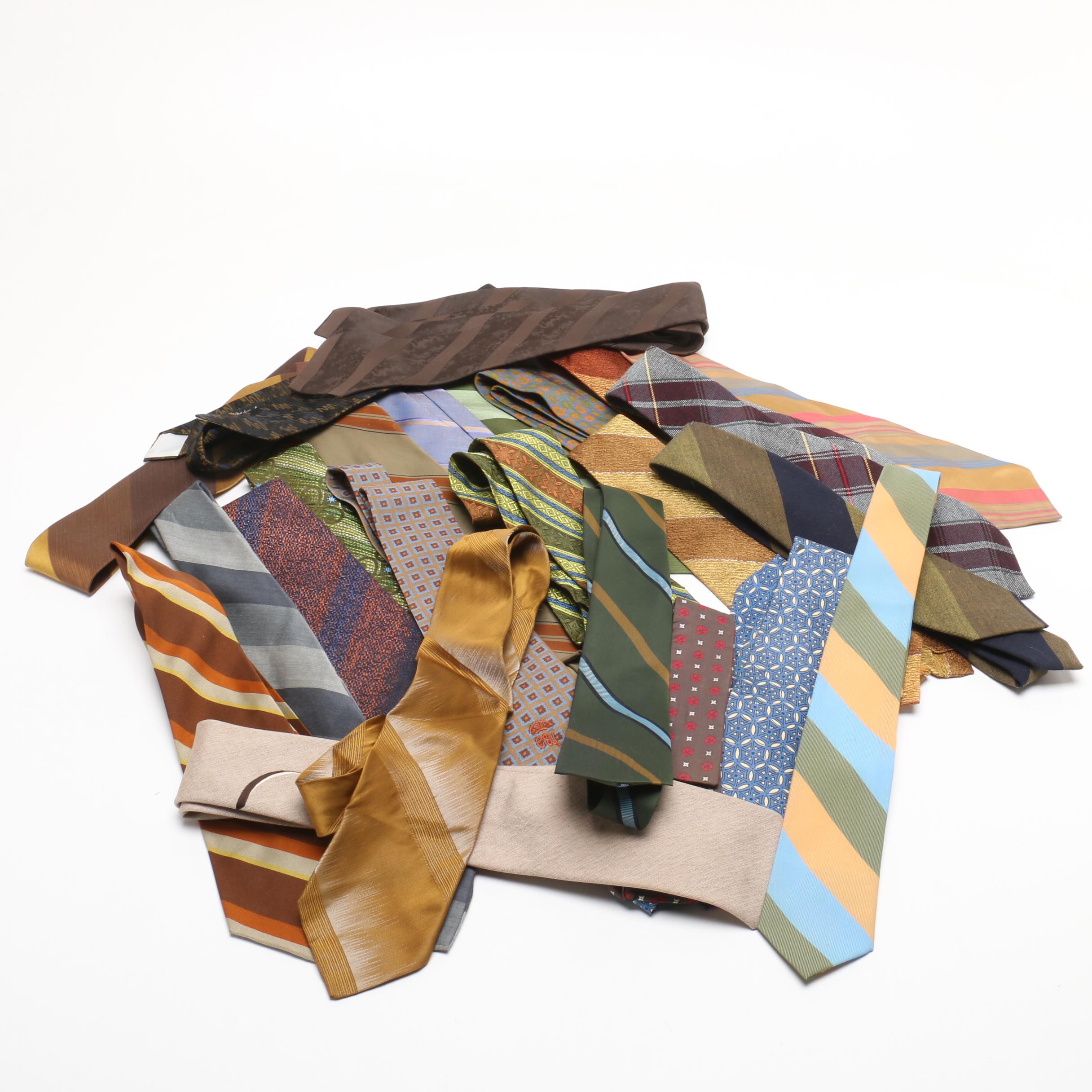 Rhodia and Countess Wara Synthetic Blend Neckties and Other Neckties, Vintage
