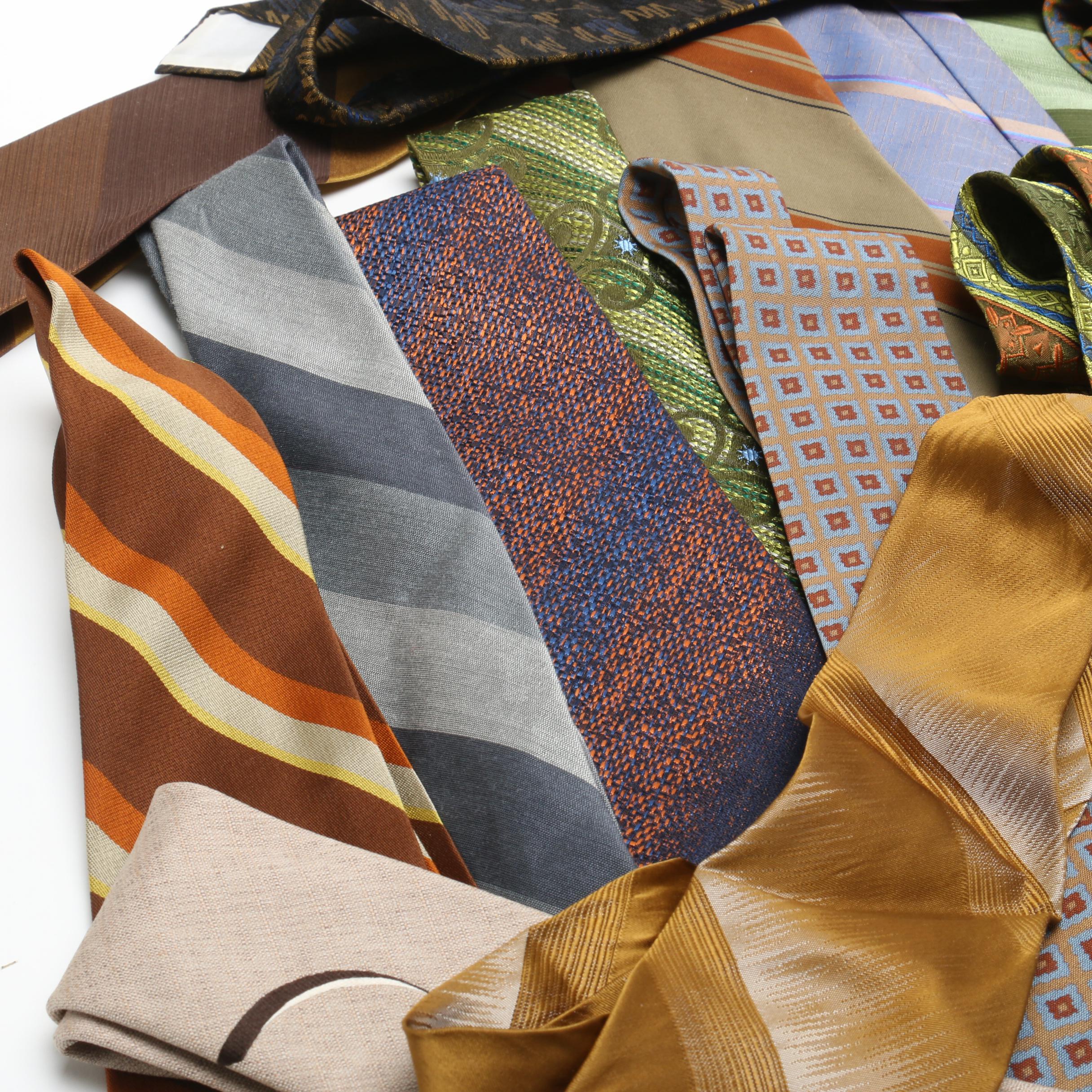 Rhodia and Countess Wara Synthetic Blend Neckties and Other Neckties, Vintage